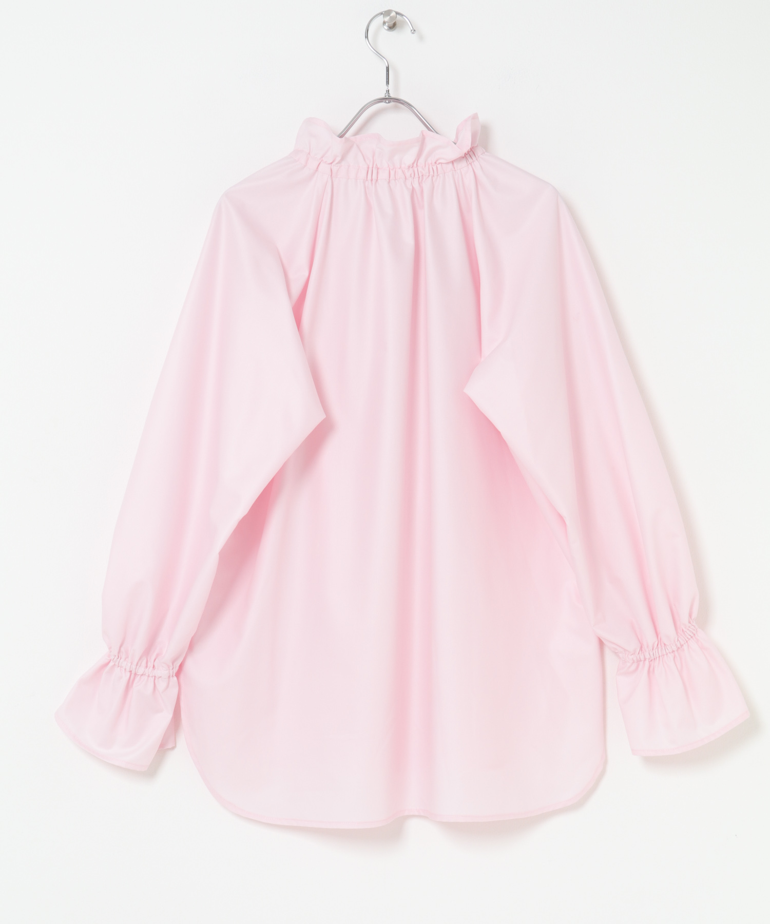 フリルカラーブラウス BABY PINK Free