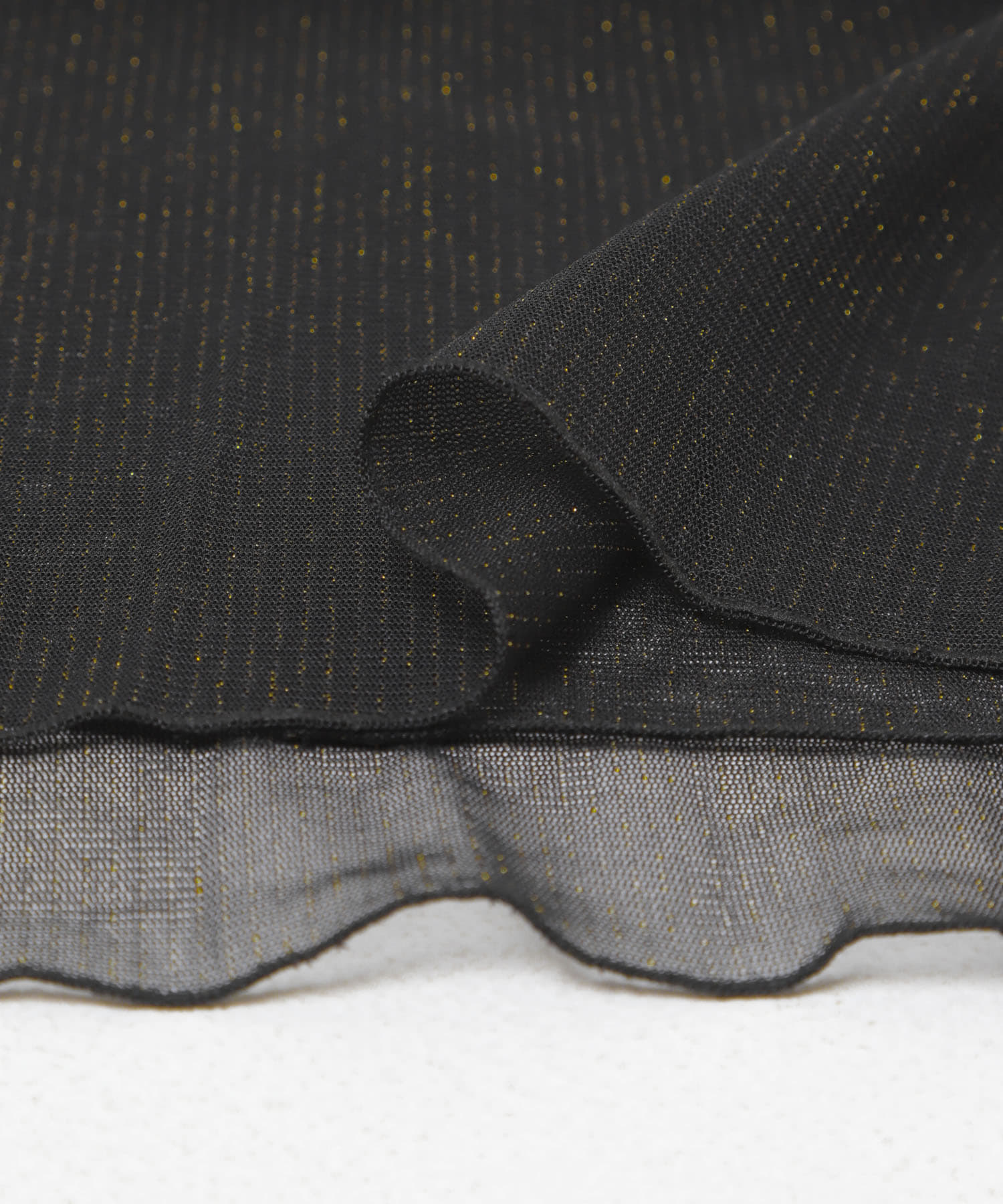 シアーラメチュールフレアスリーブブラウス BLACK Free