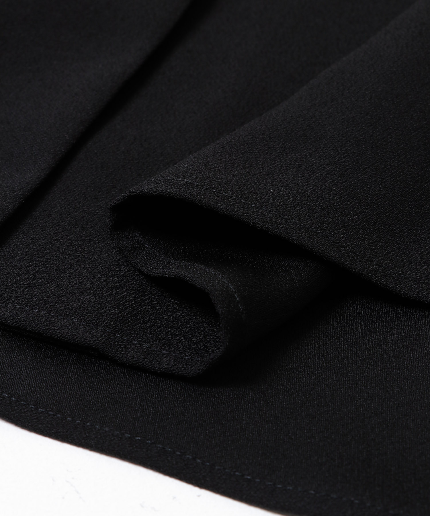 Vネックボタンデザインブラウス BLACK FREE