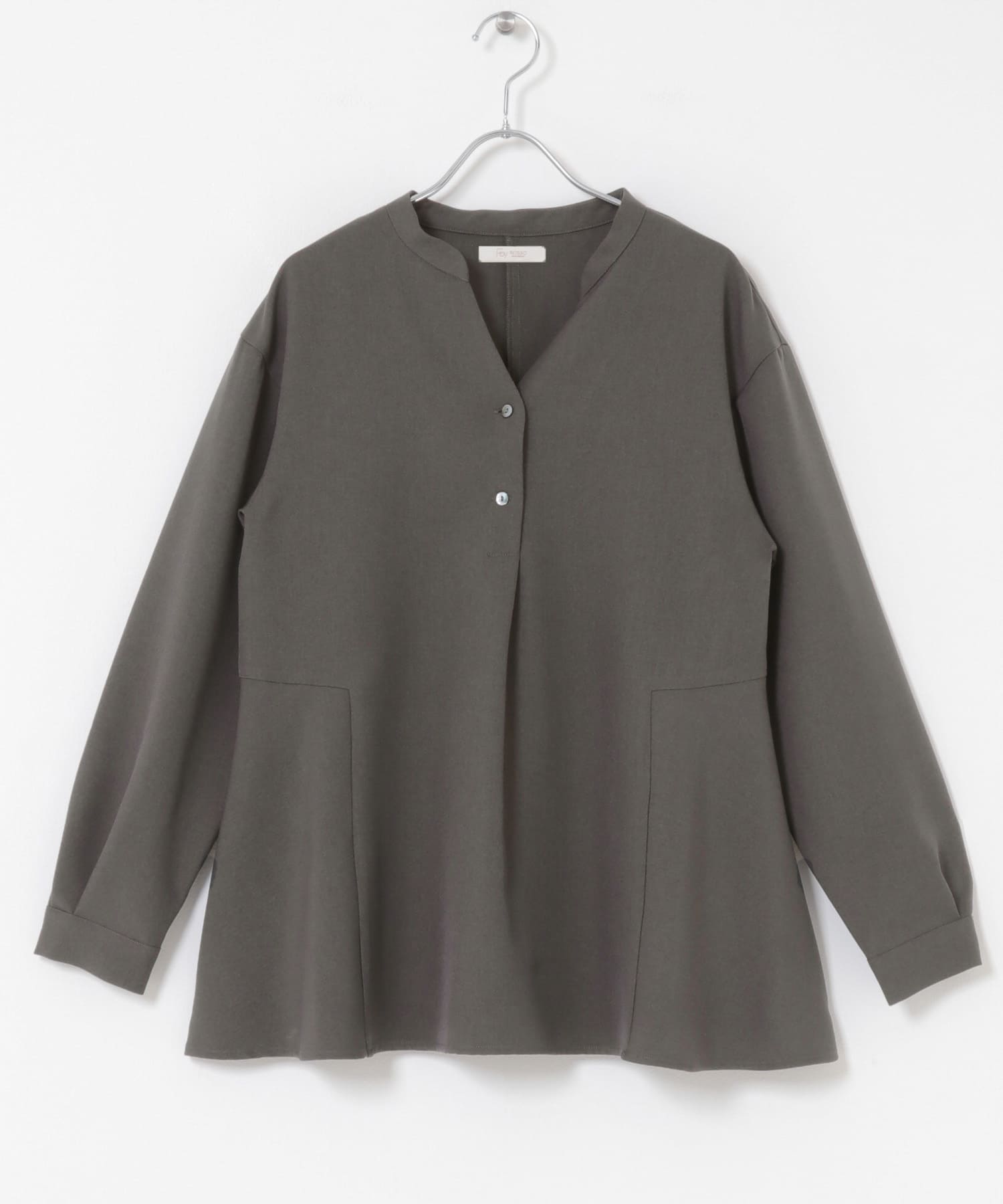 『UR TECH SMOOTHLUXE』F by ROSSO　サイドペプラムブラウス C/GRAY Free