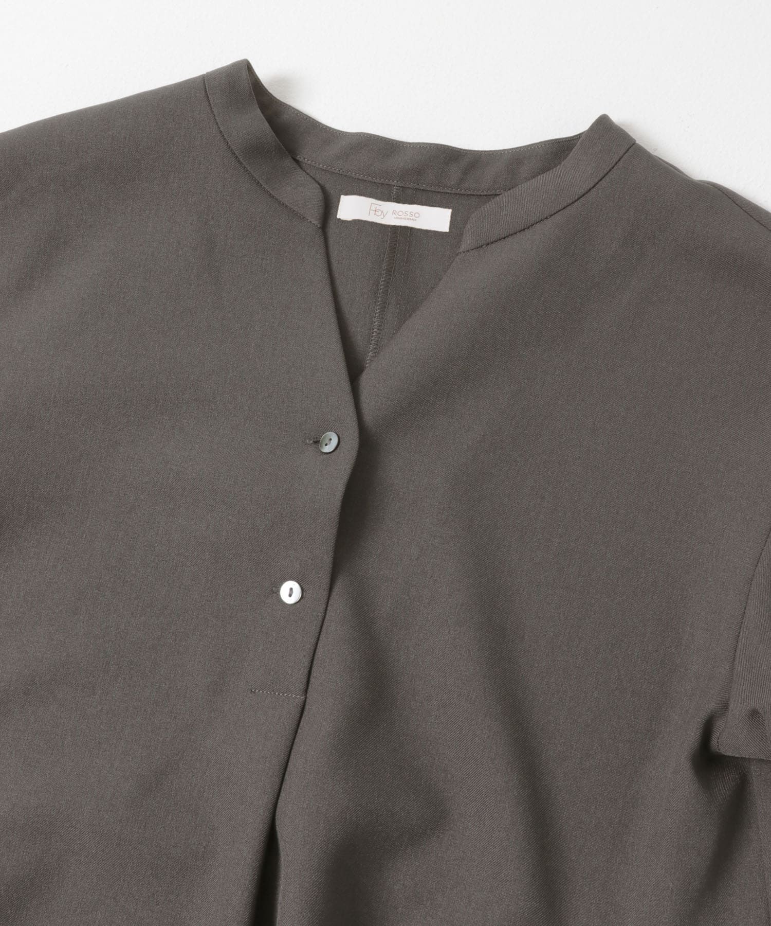 『UR TECH SMOOTHLUXE』F by ROSSO　サイドペプラムブラウス C/GRAY Free