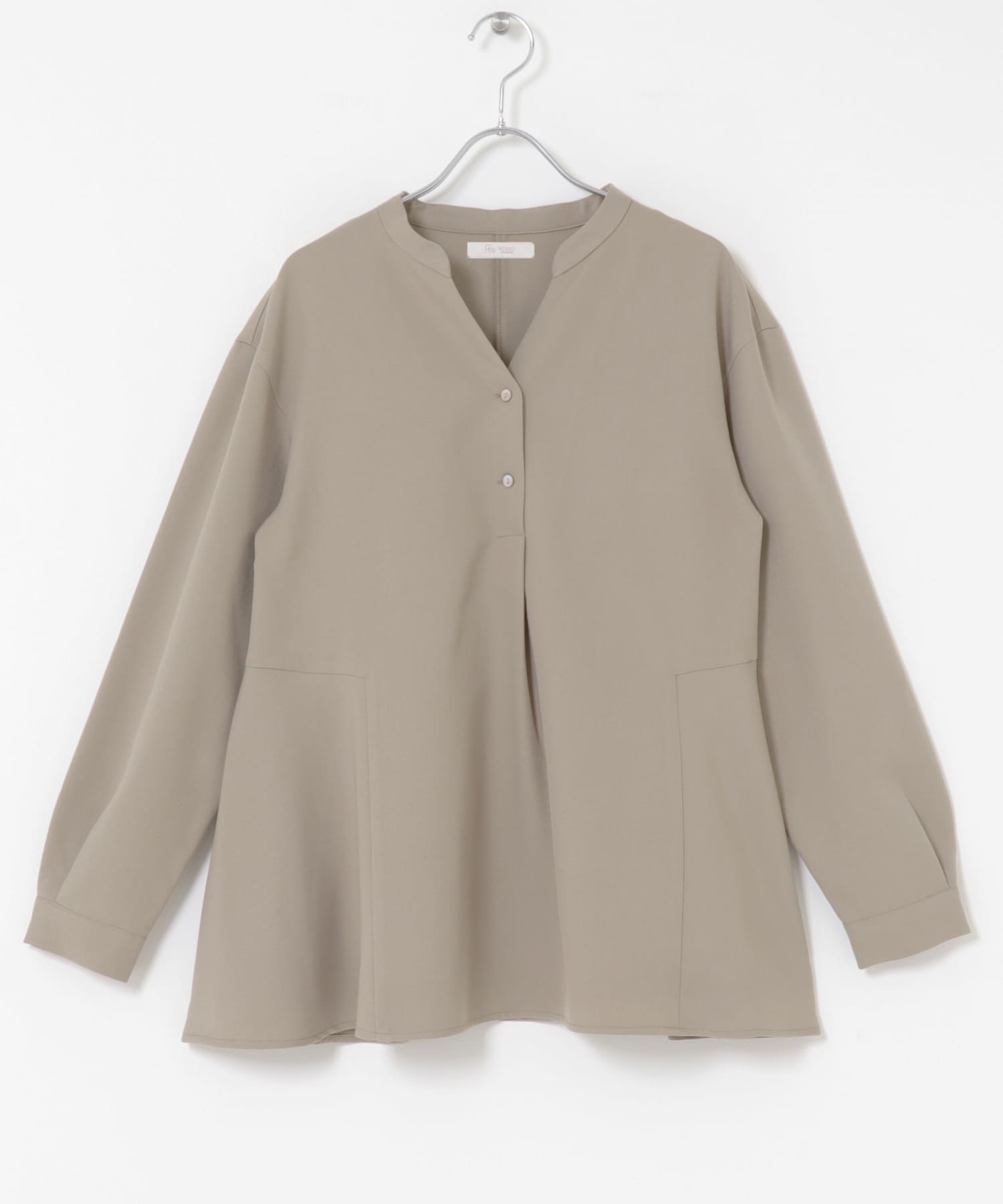 『UR TECH SMOOTHLUXE』F by ROSSO　サイドペプラムブラウス BEIGE Free