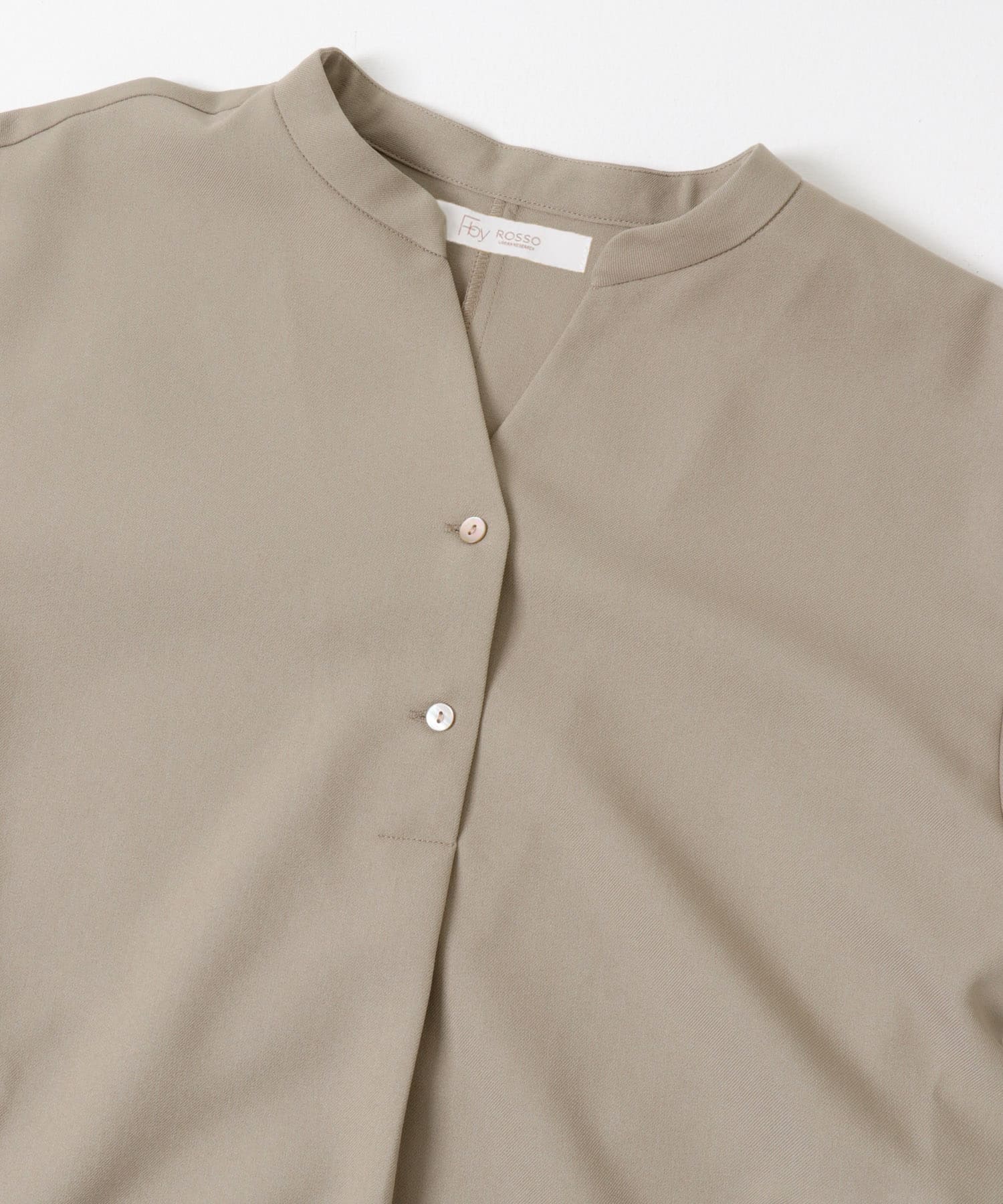 『UR TECH SMOOTHLUXE』F by ROSSO　サイドペプラムブラウス BEIGE Free