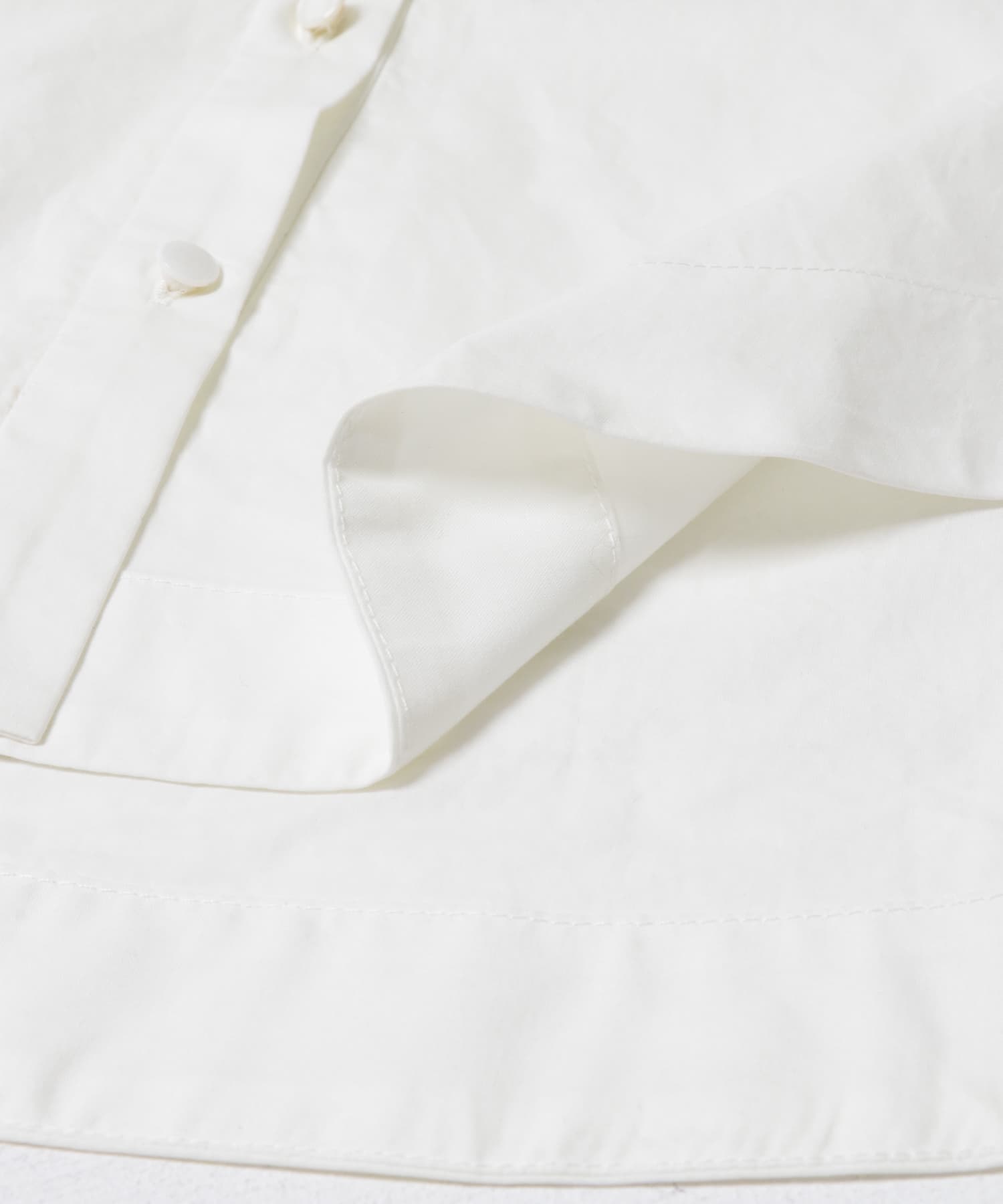 F by ROSSO　トリミングレースビッグカラーシャツ OFF WHITE FREE