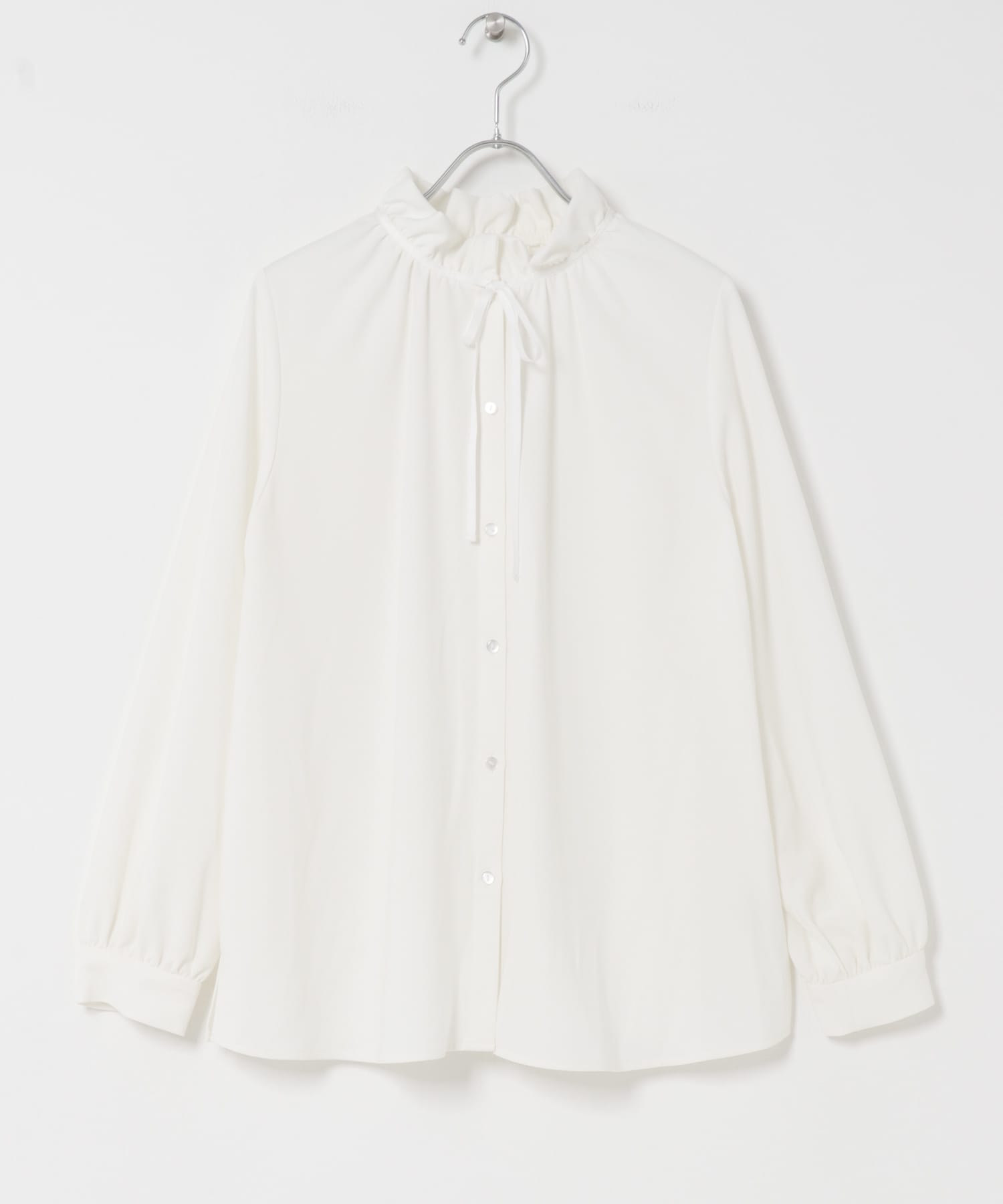 F by ROSSO　フリルカラー2WAYブラウス OFF WHITE Free