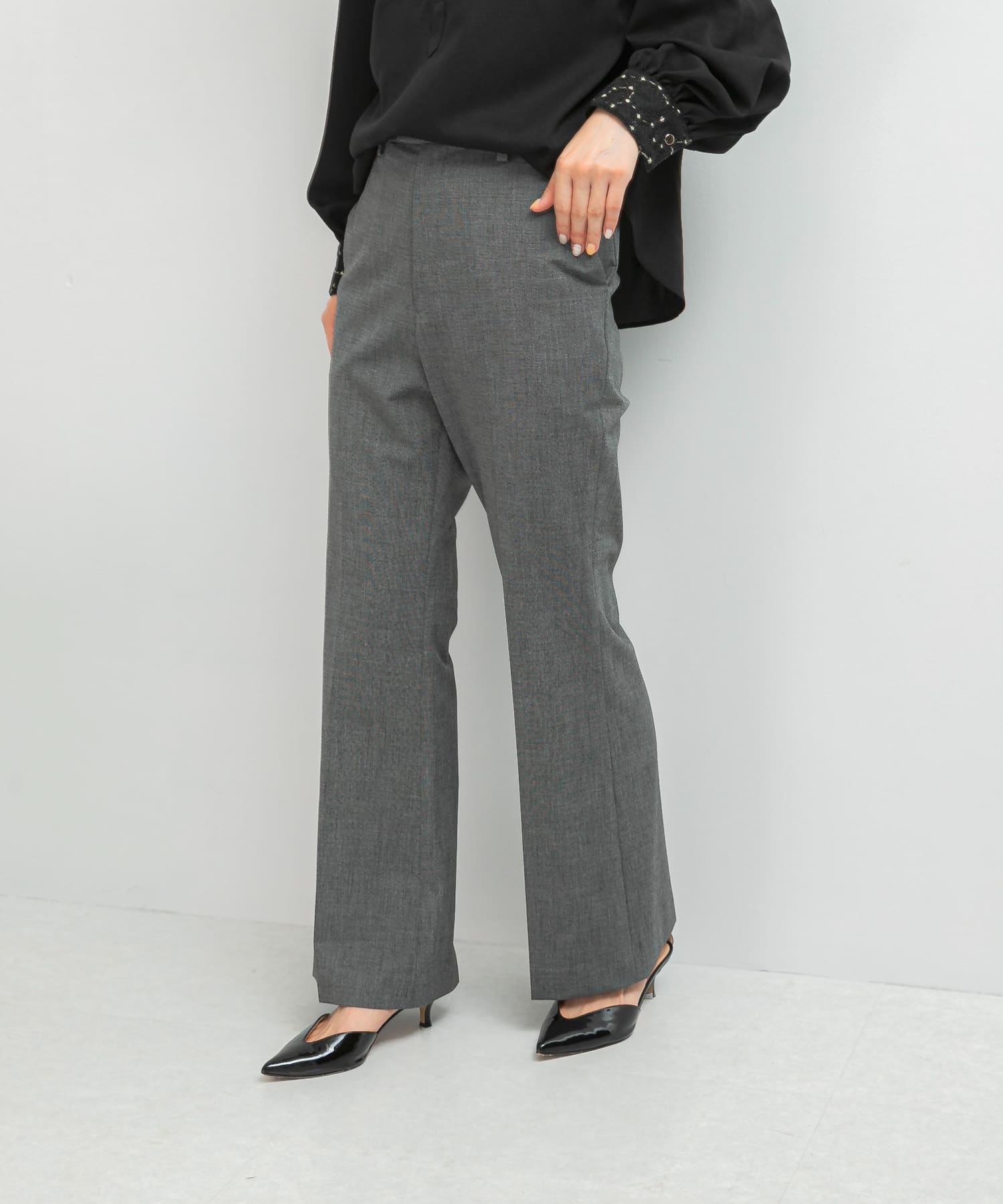 防シワセミフレアパンツ