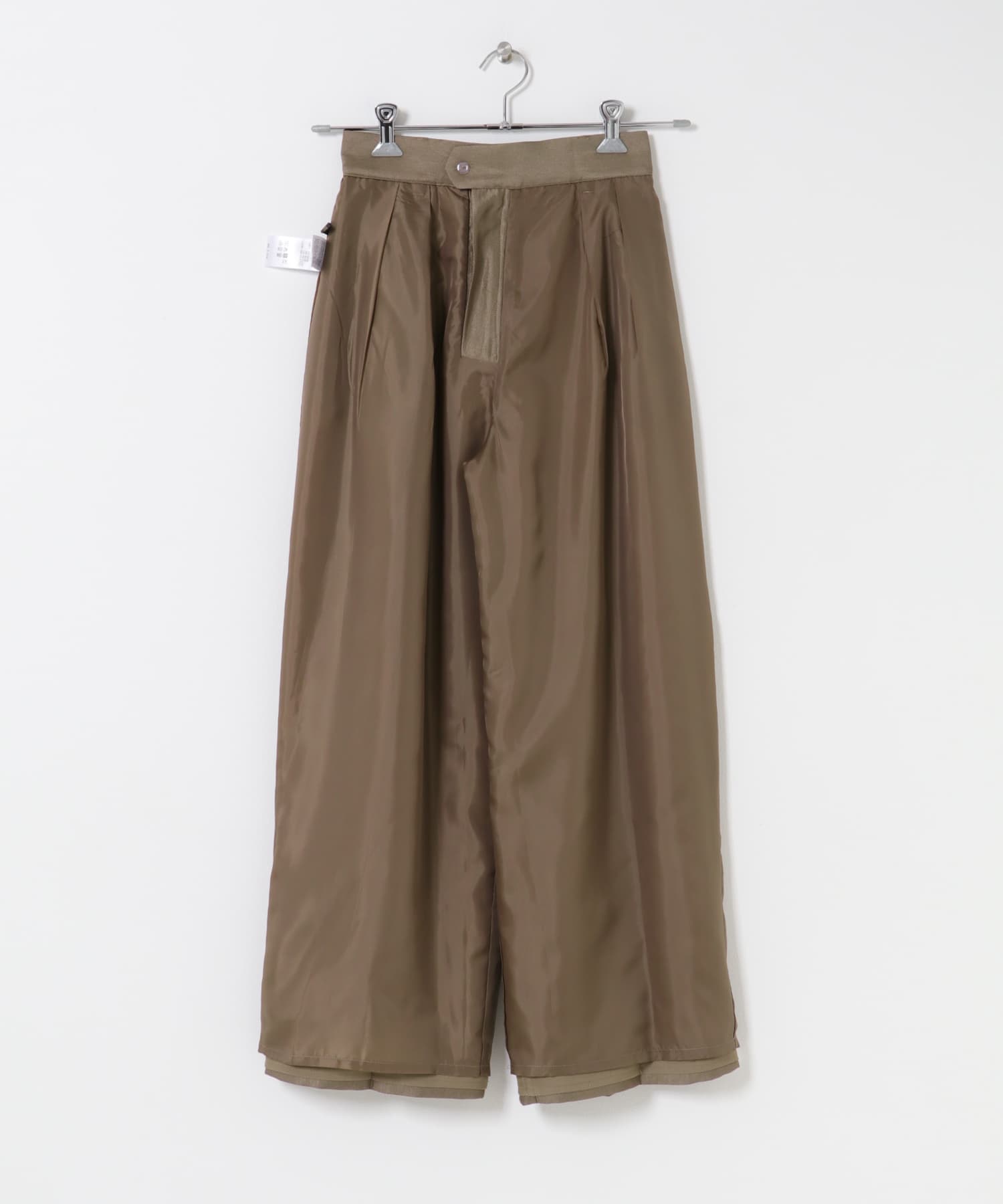 ブライトツイルタックパンツ BROWN 36