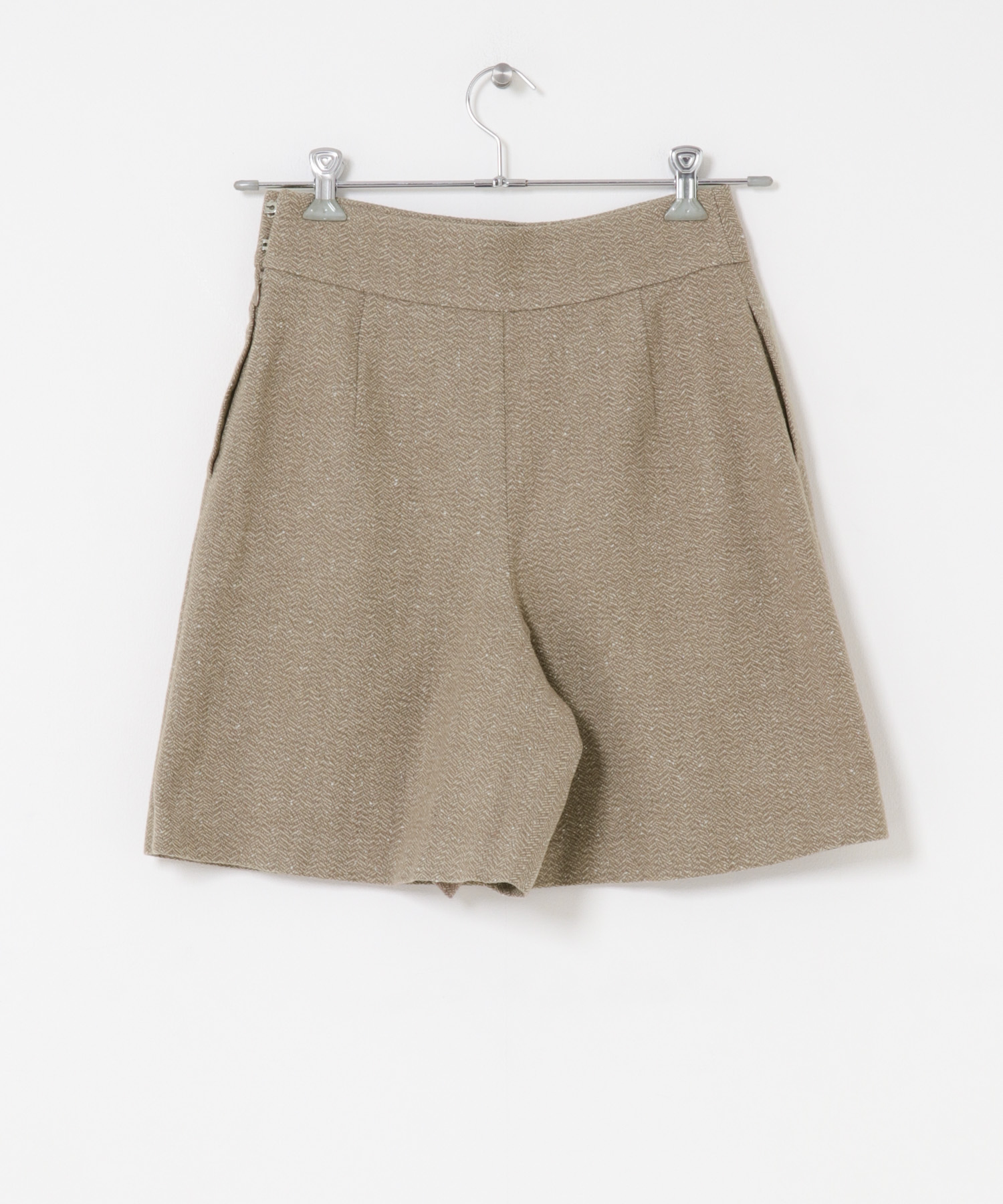 F by ROSSO　ヘリンボンツイードスカート風キュロット BEIGE 36