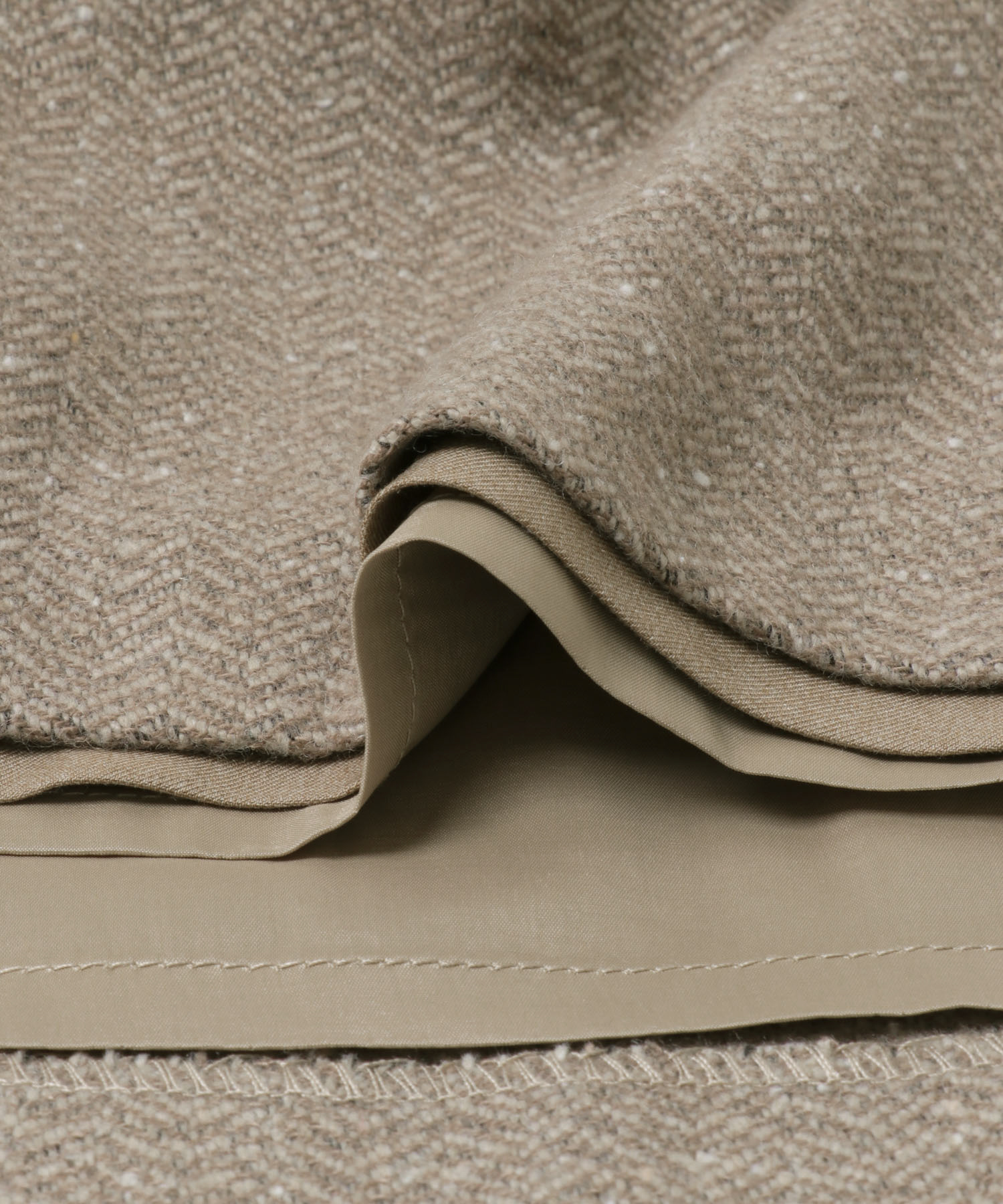 F by ROSSO　ヘリンボンツイードスカート風キュロット BEIGE 36