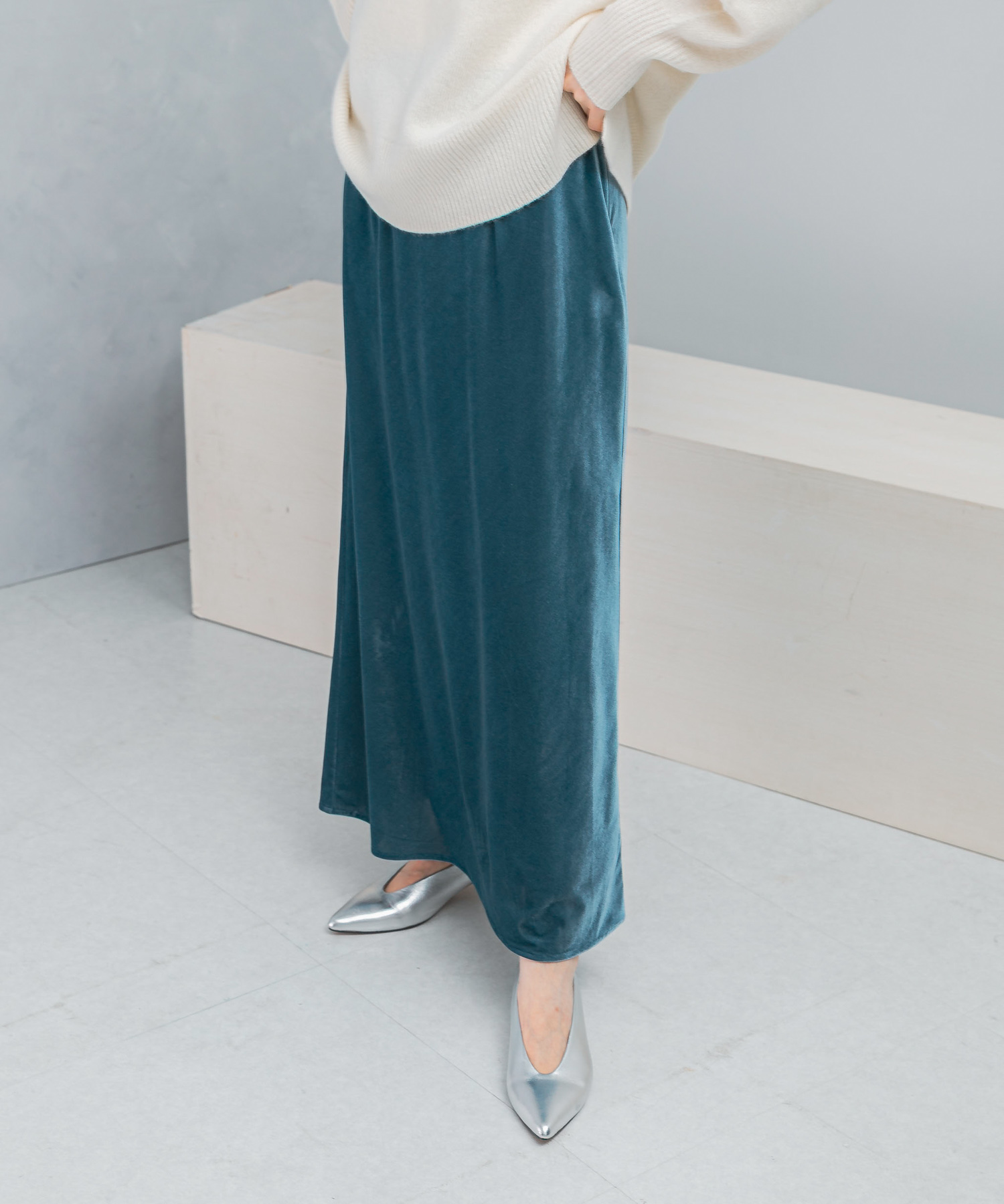 ベロアロングスカート