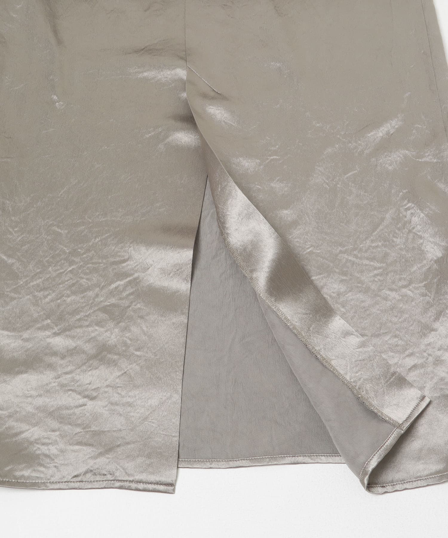 アセテートサテンストレートスカート MOCHA FREE