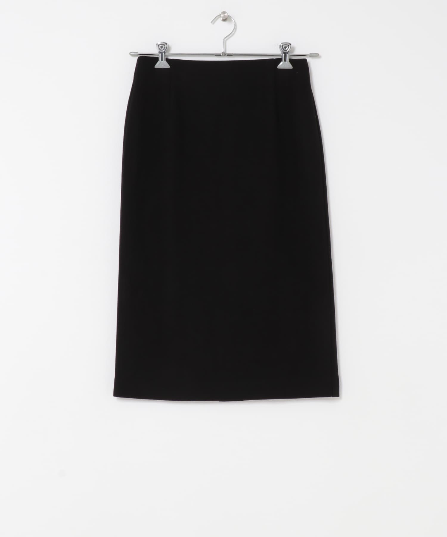 レースレイヤードミディスカート BLACK 36