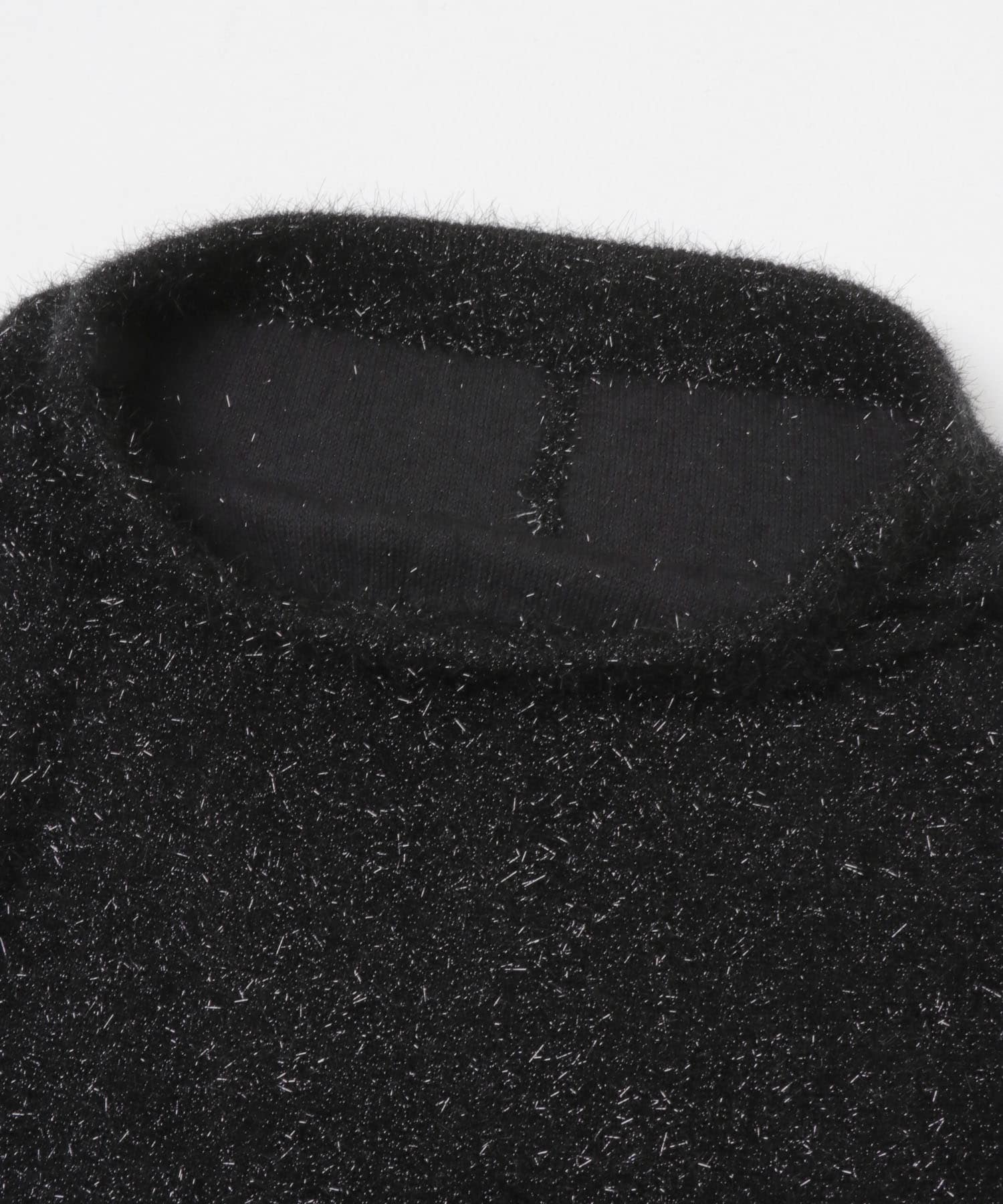 ラメシャギーニットスカート BLACK Free