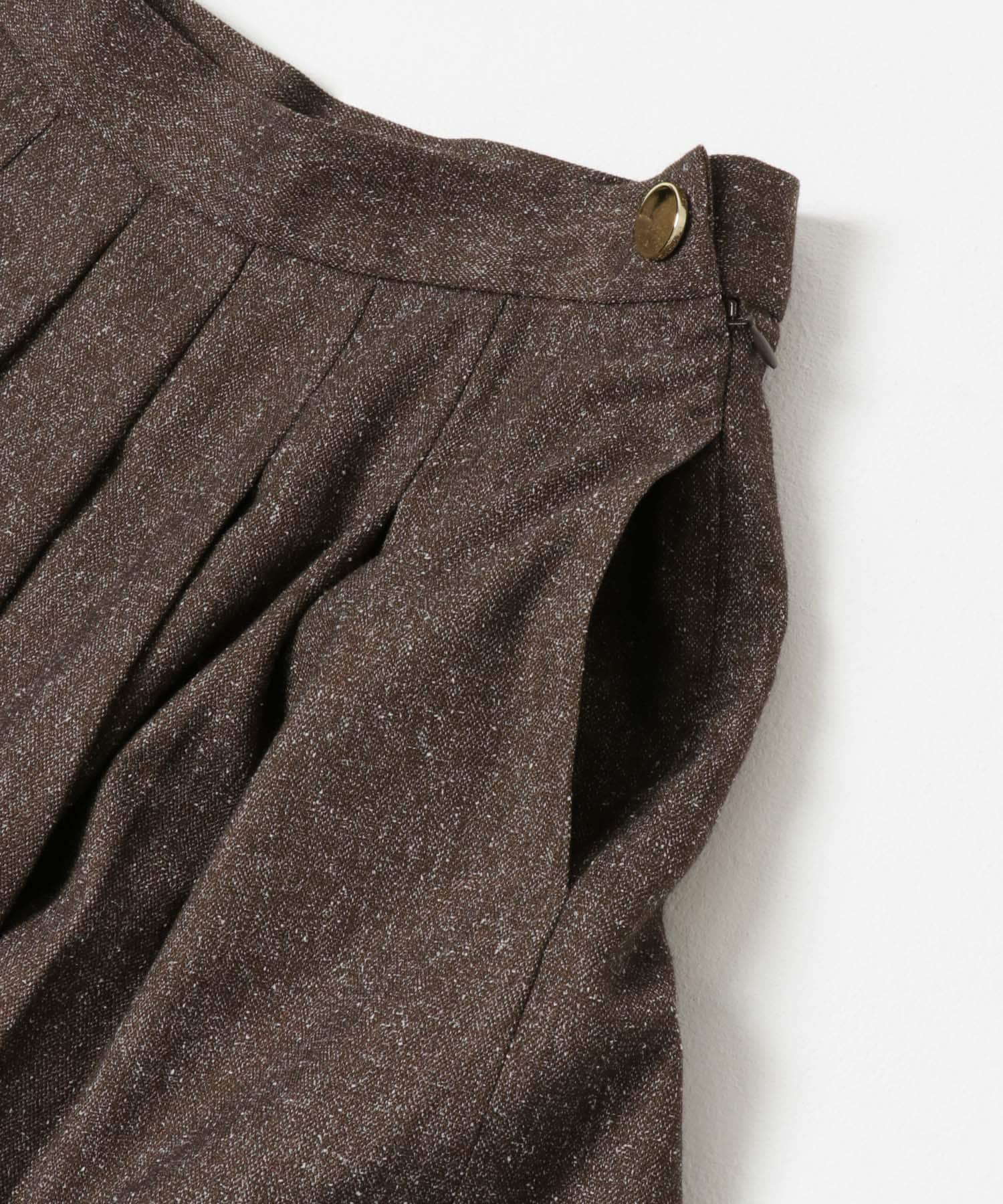 F by ROSSO　ツイードライクフレアスカート BROWN 36