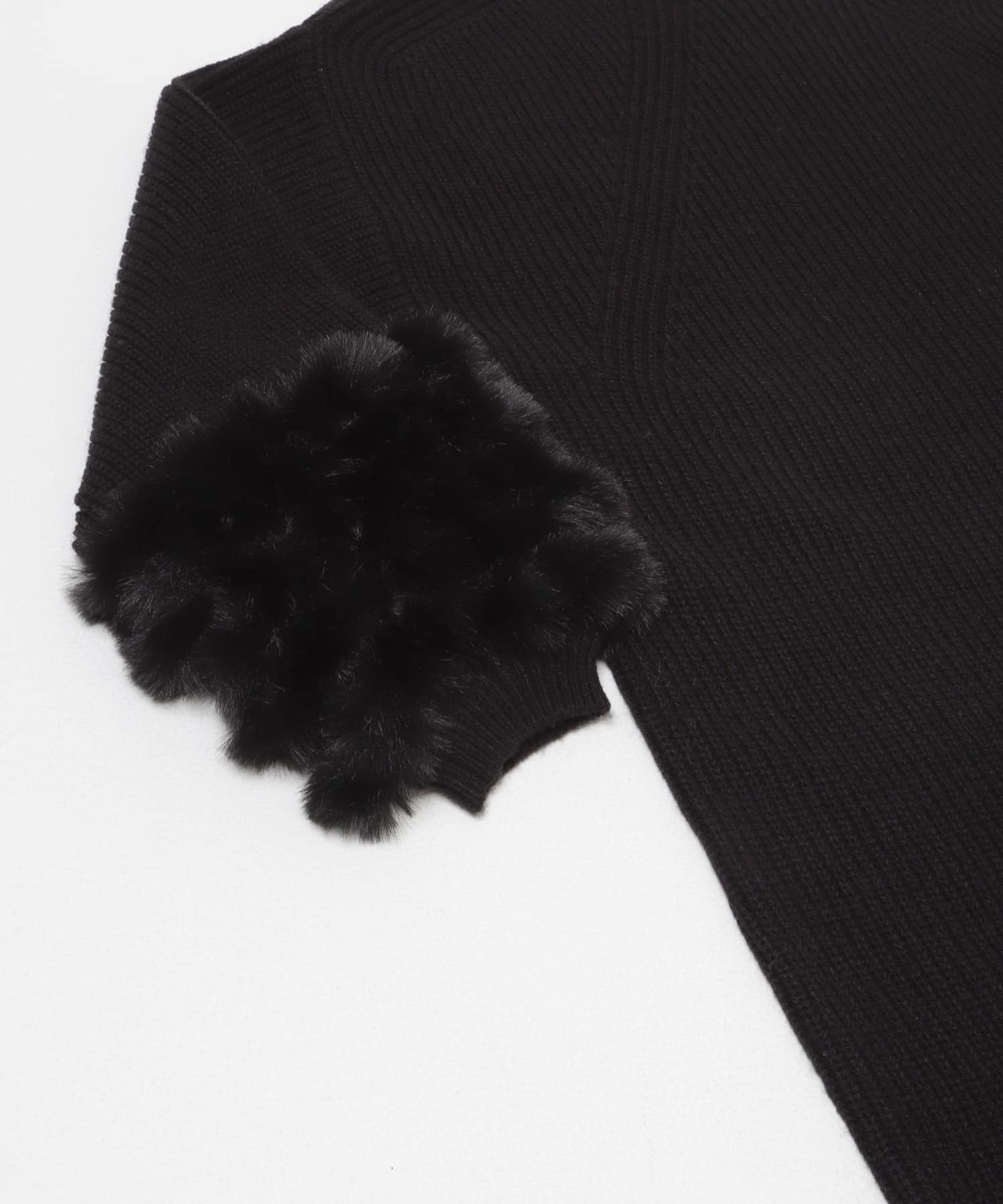 WEB限定』ファードッキングニットミニワンピース(Free BROWN