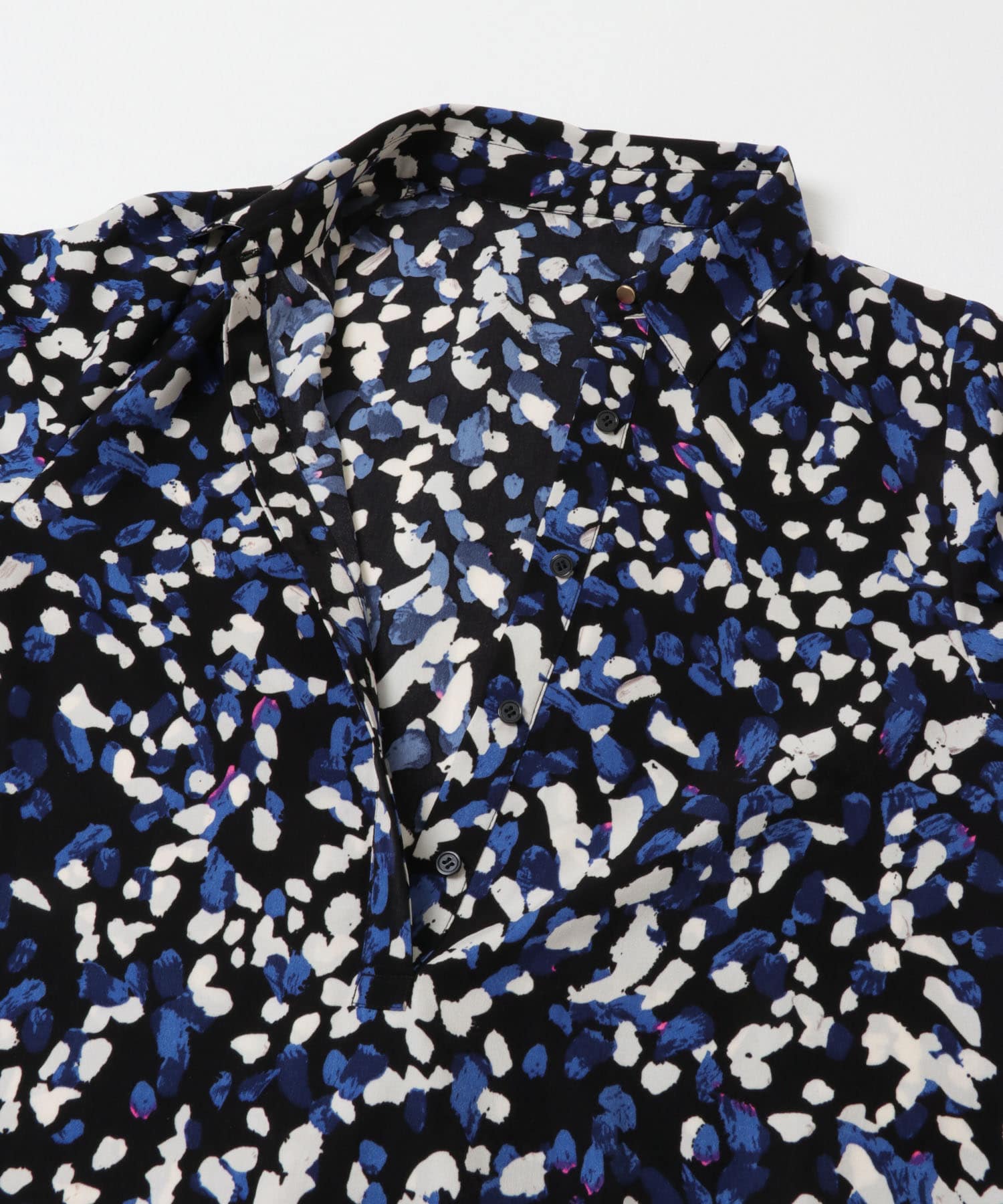 ドットプリントワンピース BLUE Free