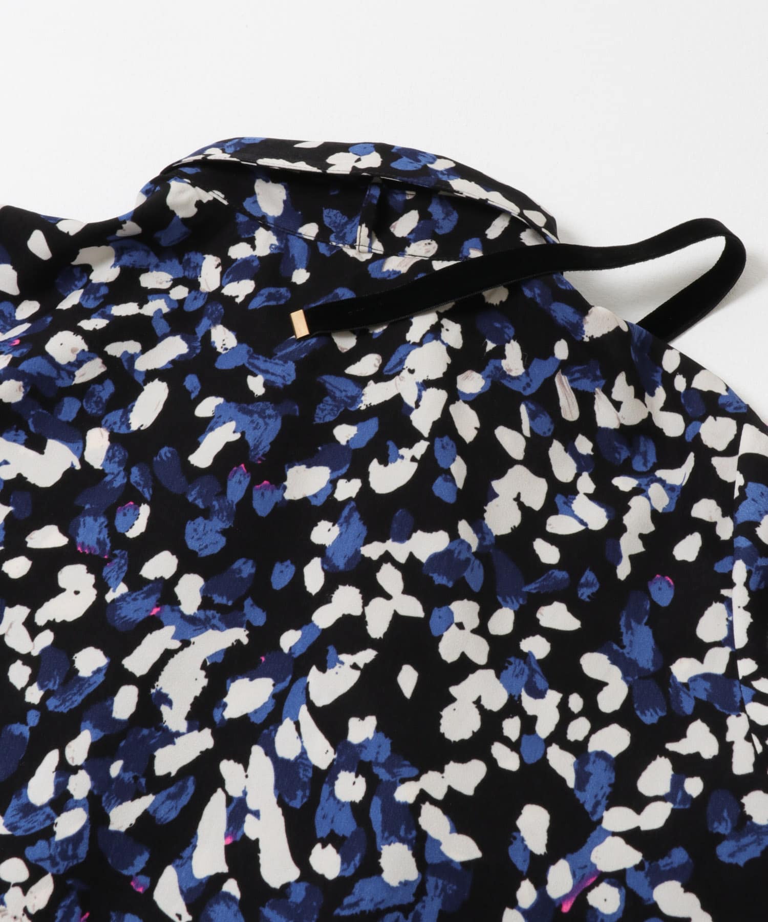 ドットプリントワンピース BLUE Free