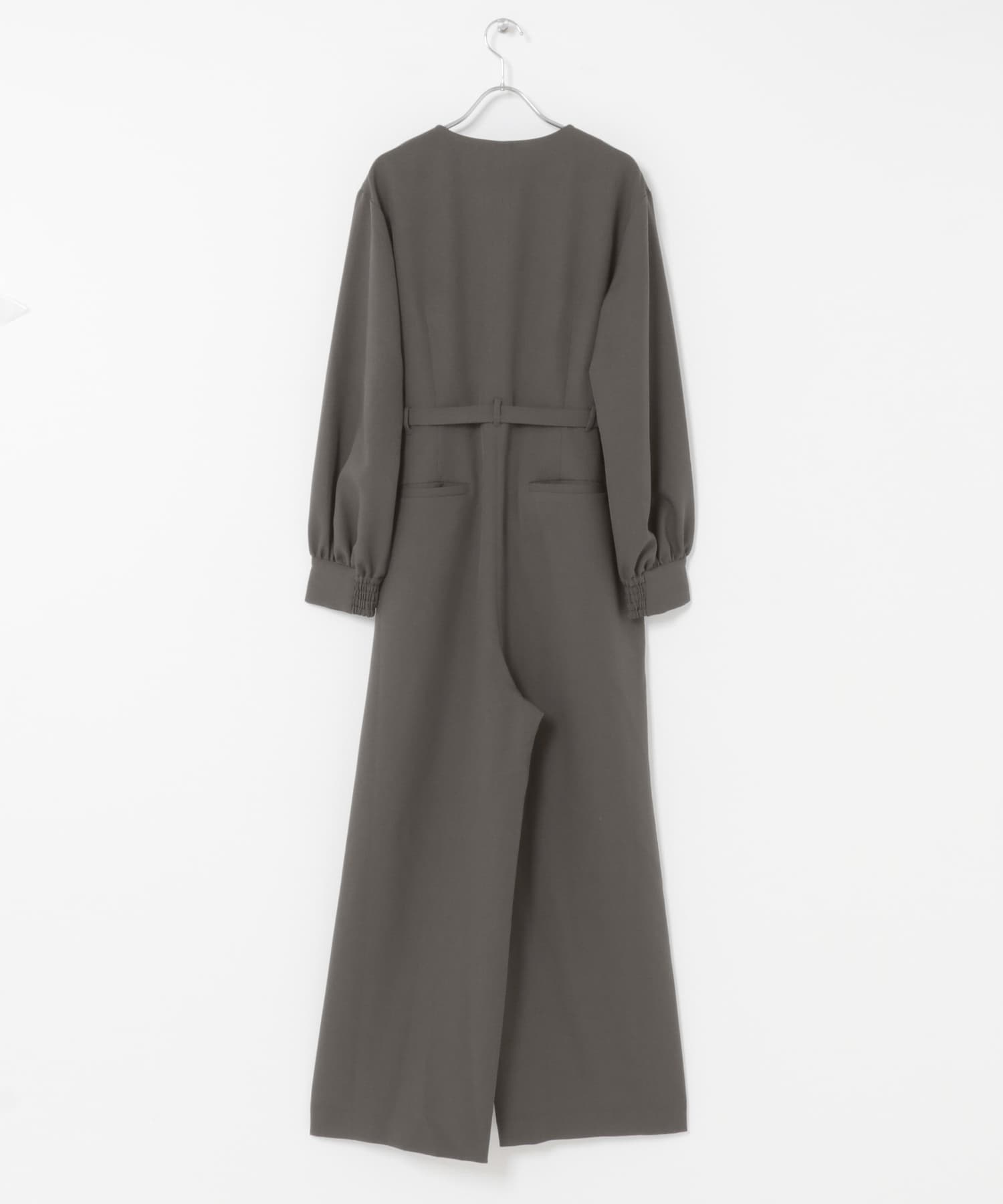 『UR TECH SMOOTHLUXE』F by ROSSO　ハーフZIPジャンプスーツ C/GRAY 36