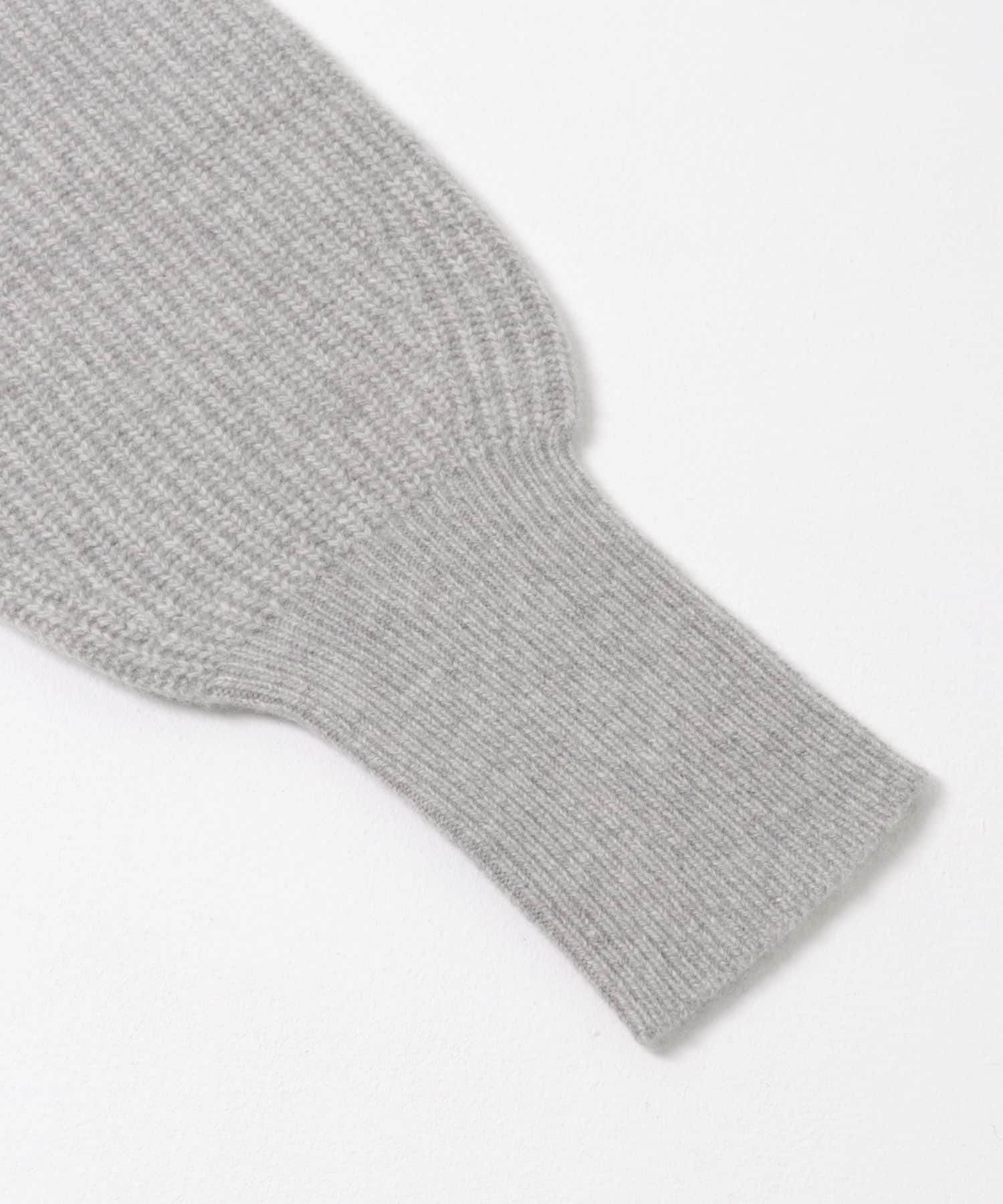 F by ROSSO　ハミルトン片畦ハーフZIPミニワンピース GRAY FREE