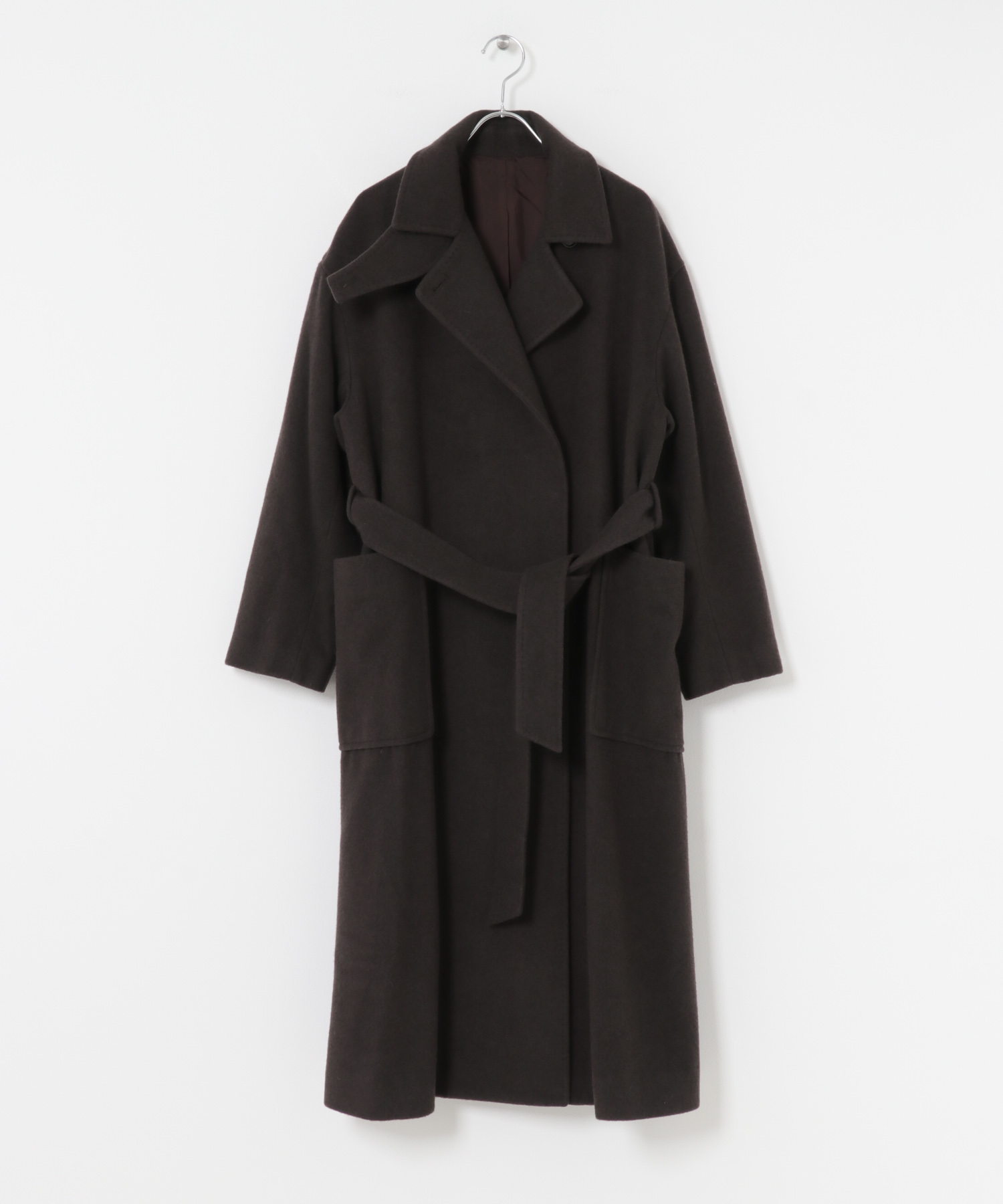 ウールカシミヤコート DARKBROWN 36