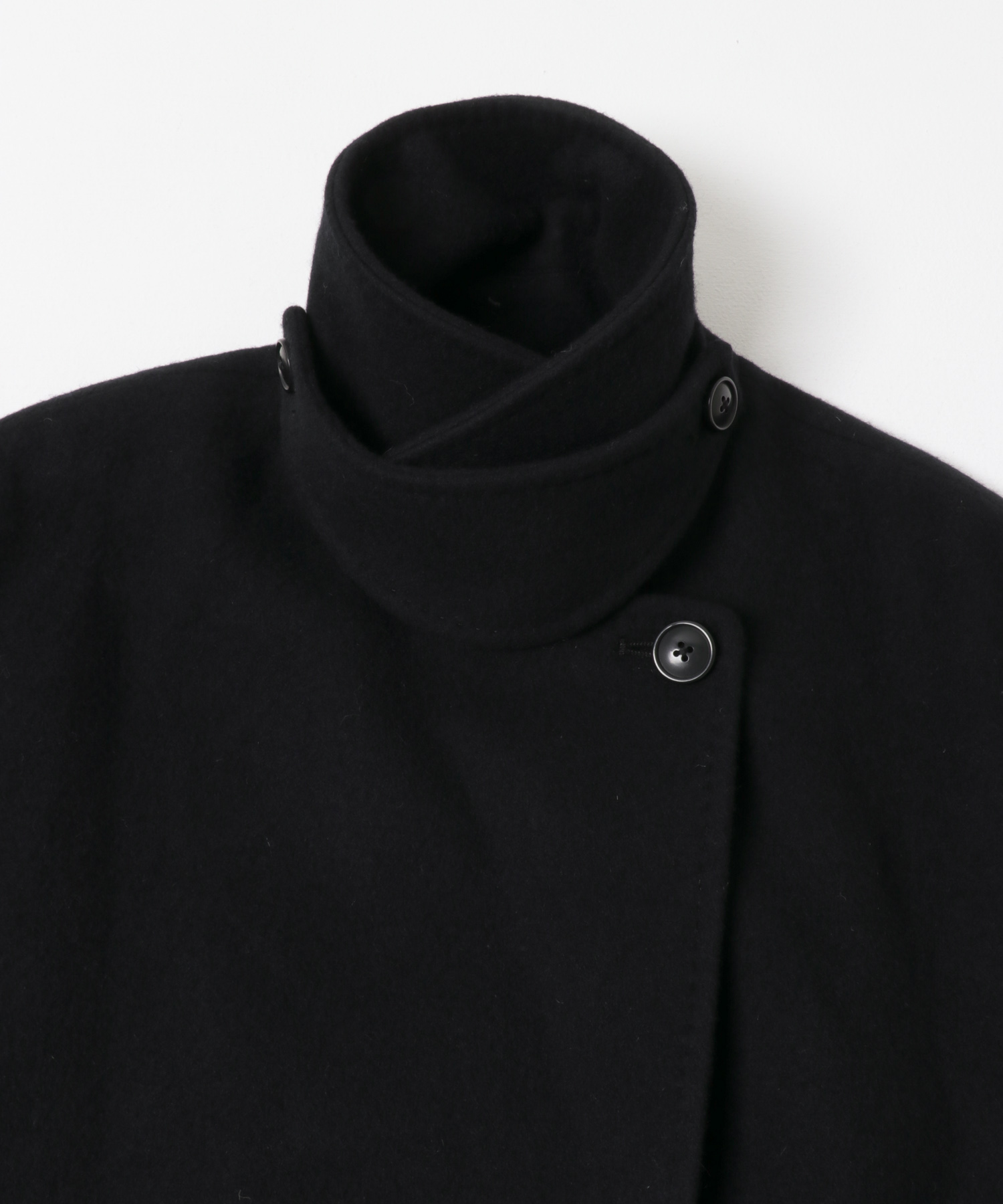 ウールカシミヤコート BLACK 36
