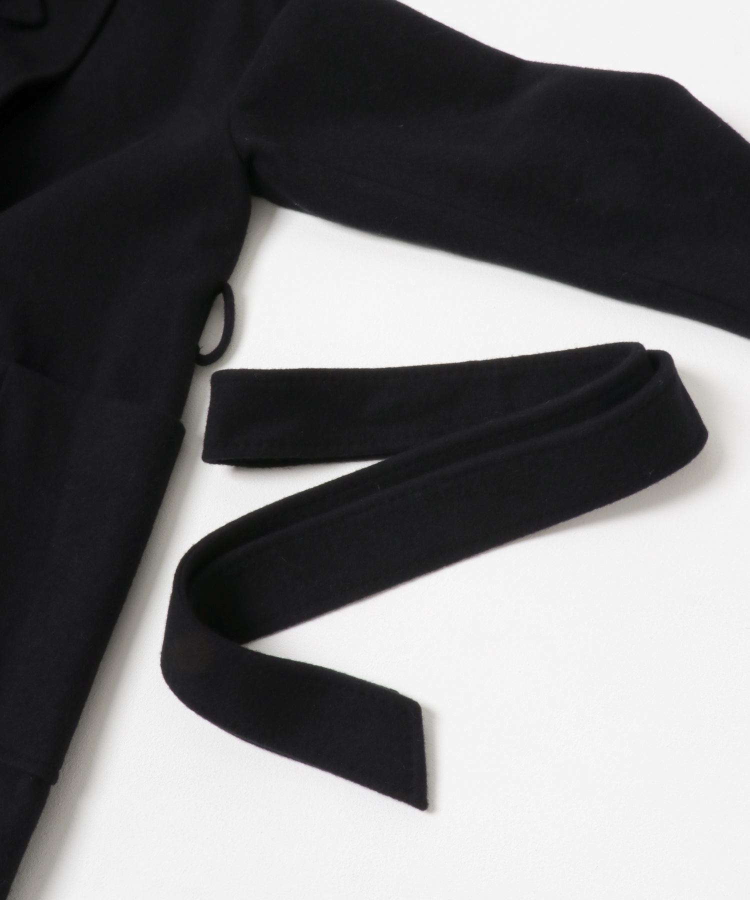 ウールカシミヤコート BLACK 36