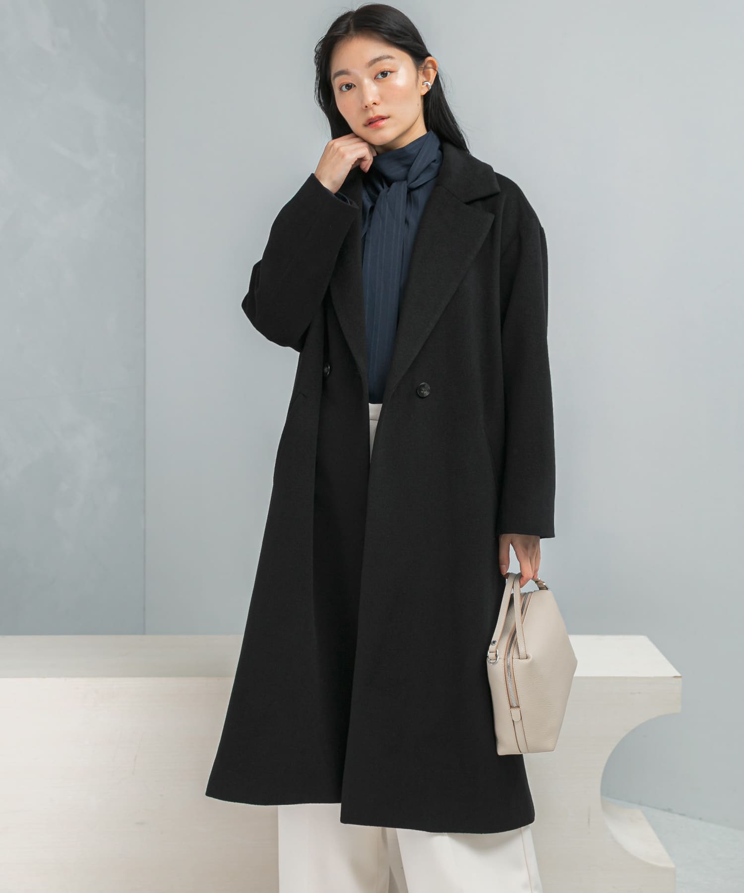 カシミヤビーバーチェスターコート