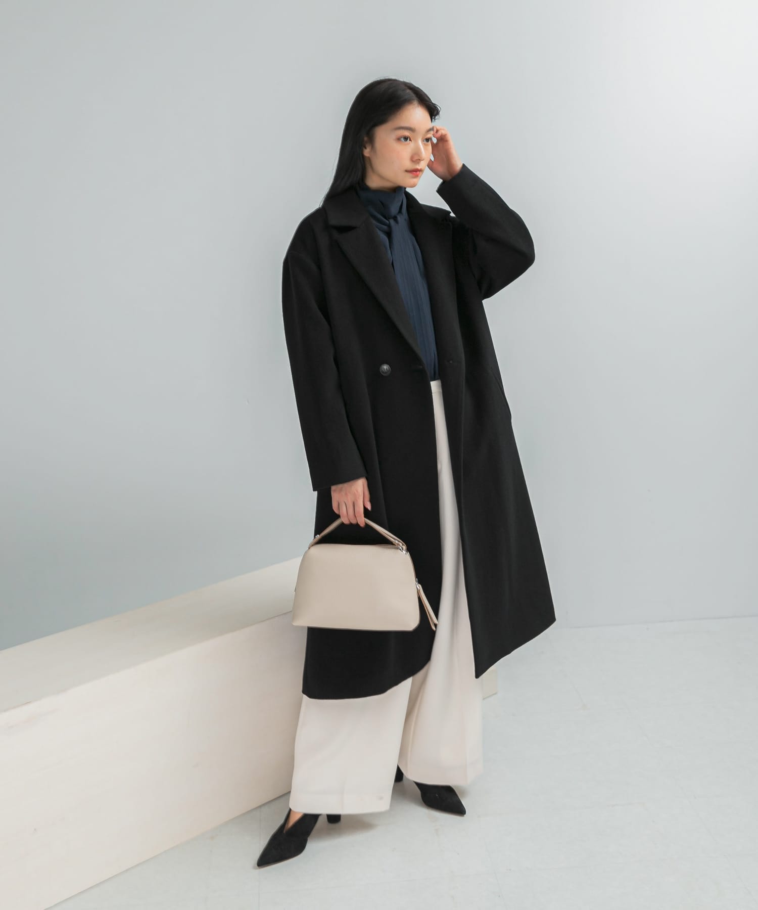 カシミヤビーバーチェスターコート(36 BLACK): アウター｜URBAN