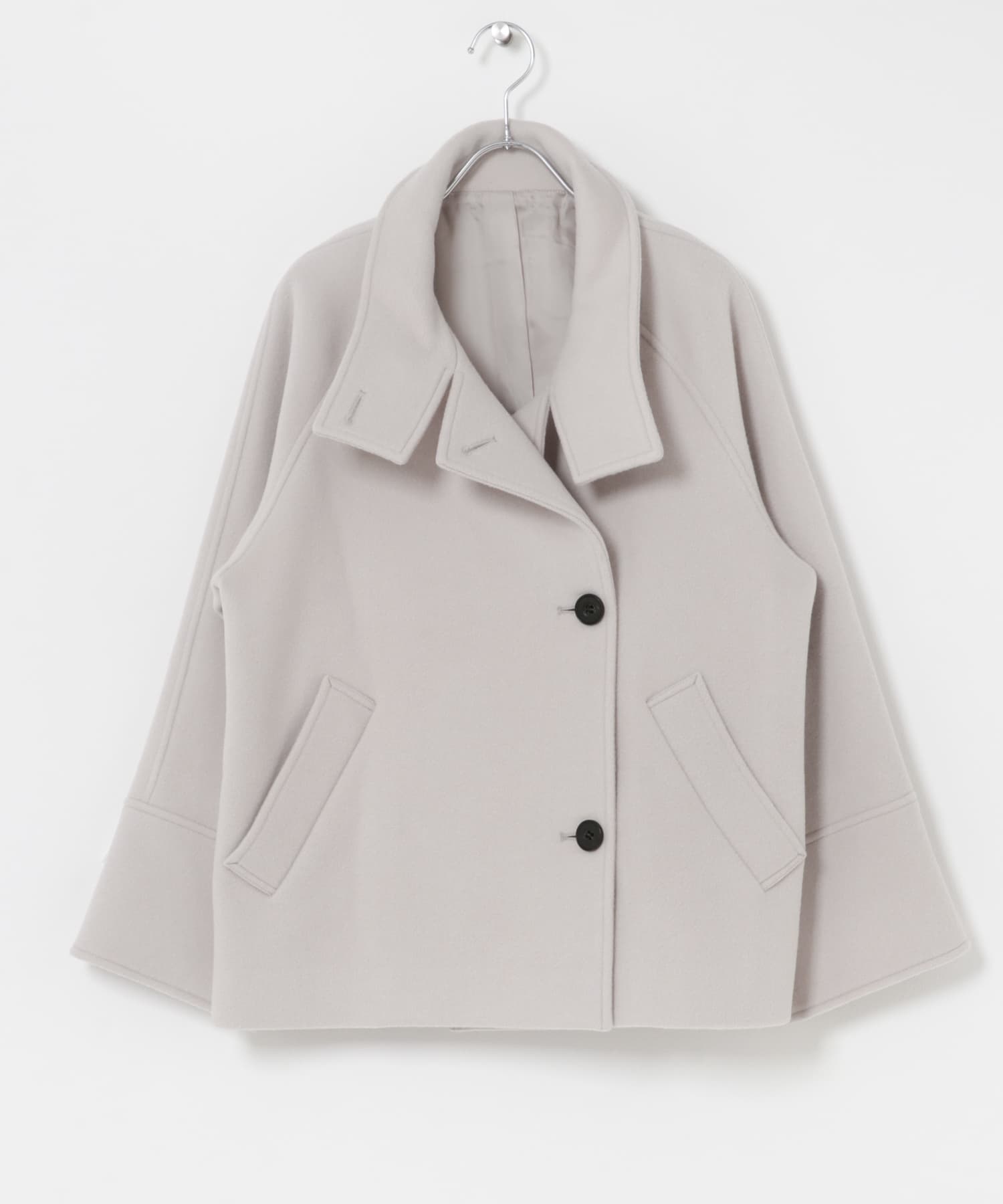 スーパー140シャルム2WAYカラーコート L/GREIGE FREE