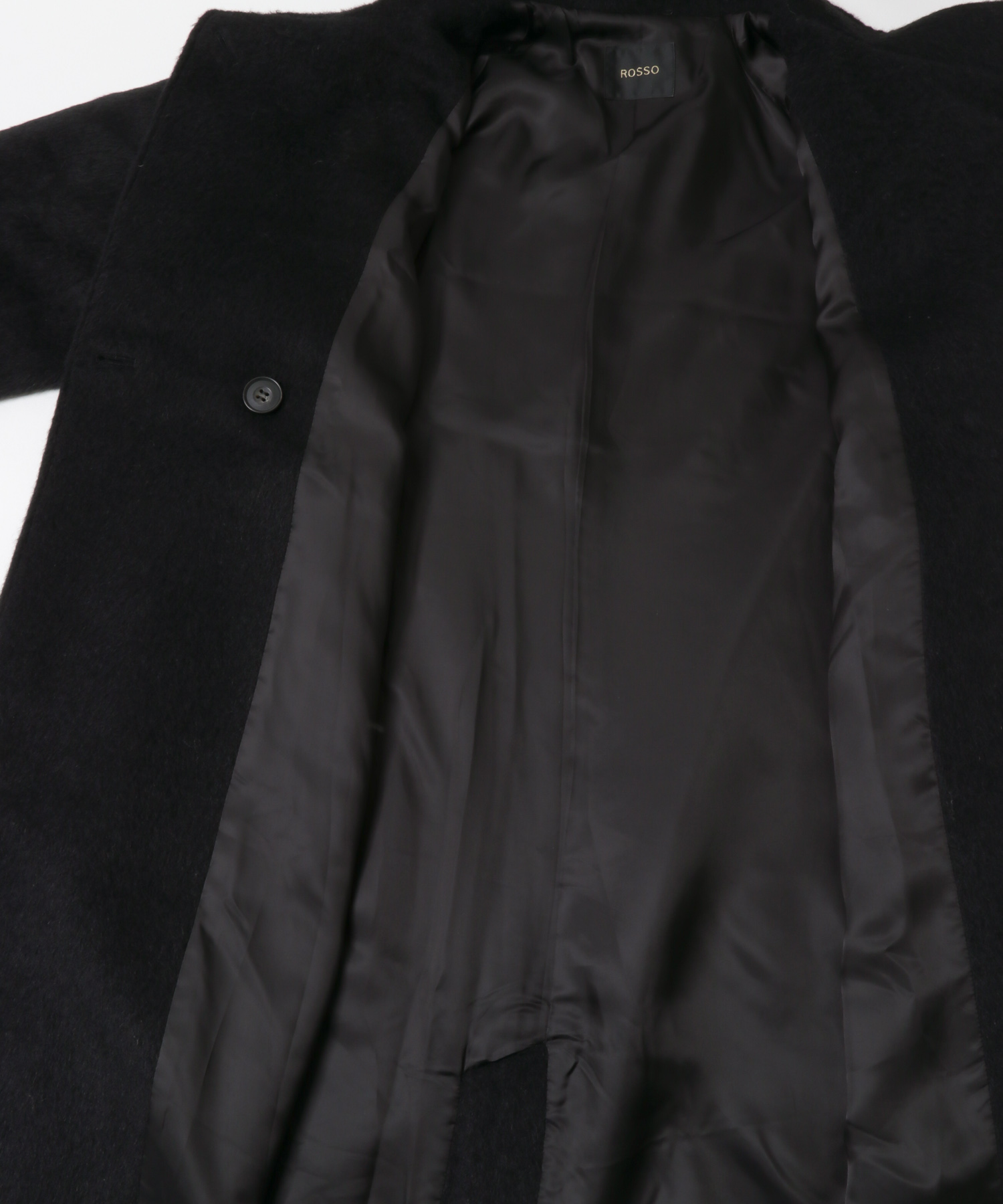 アルパカ混シャギースタンドコート BLACK 36