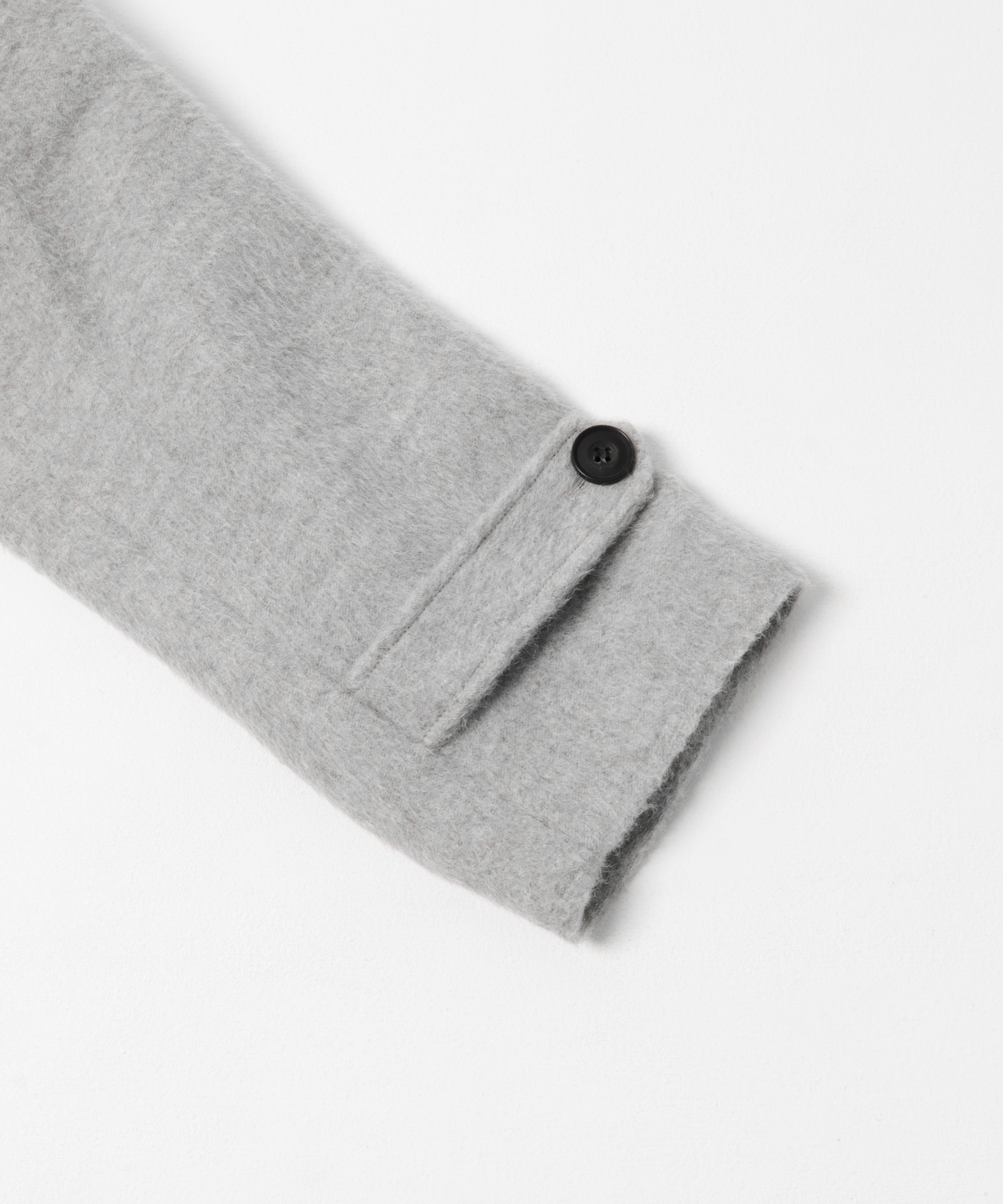 アルパカ混シャギースタンドコート GRAY 36