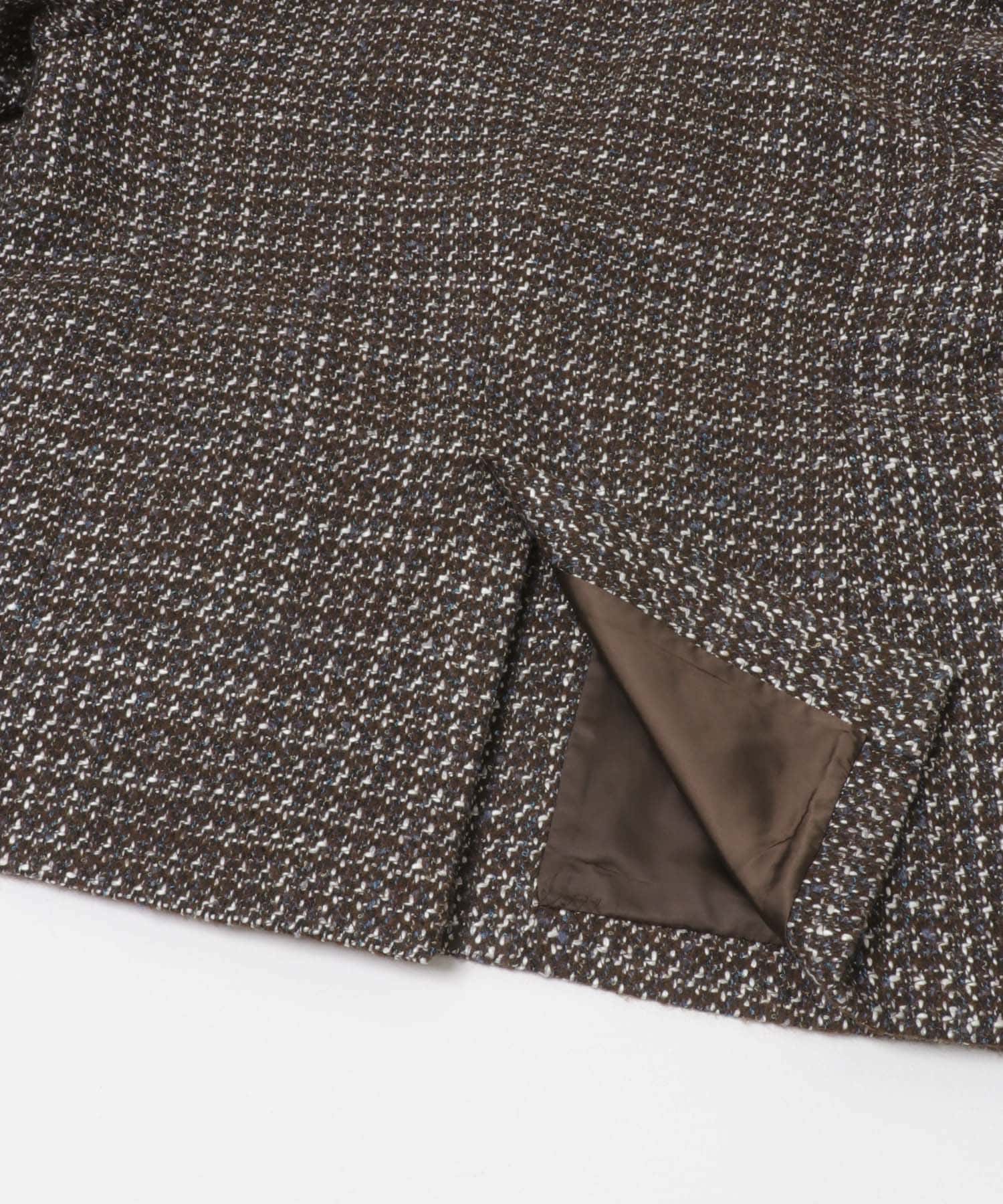 F by ROSSO　『UR TECH』ミックスツイードジャコット BROWN Free