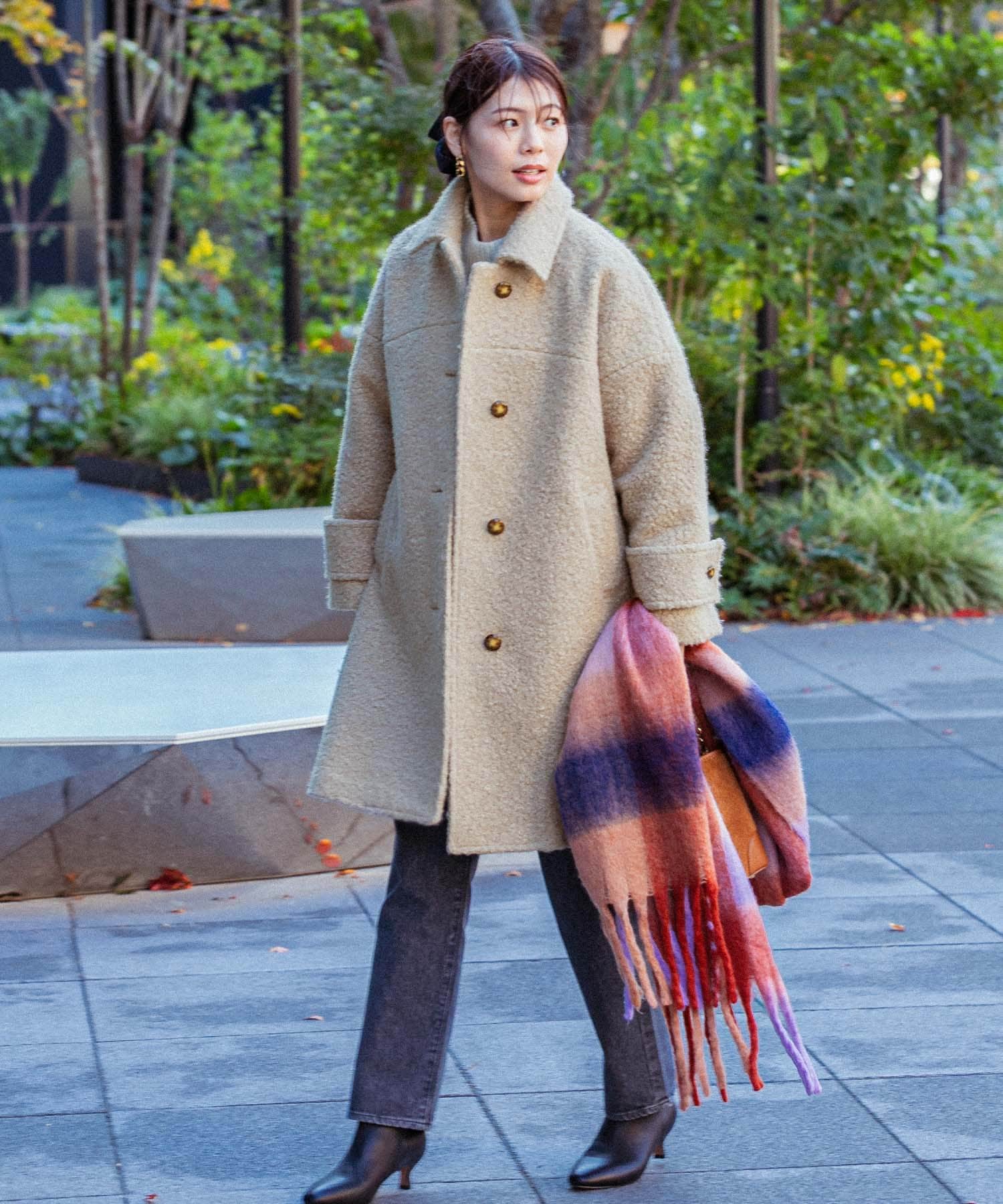 F by ROSSO　『UR TECH』ブークレステンカラーコート