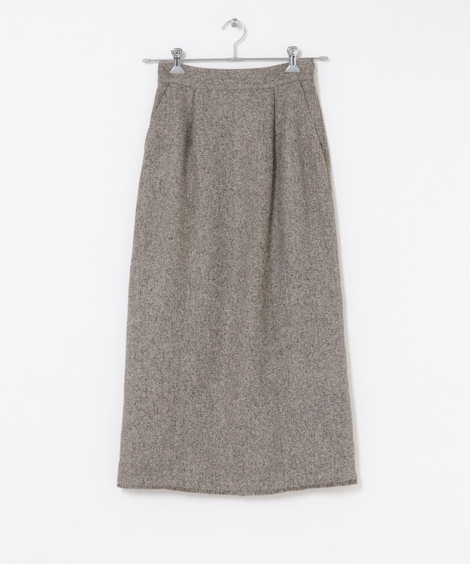 F by ROSSO　ツイードハーフZIPプルオーバー+スカート BEIGE 36