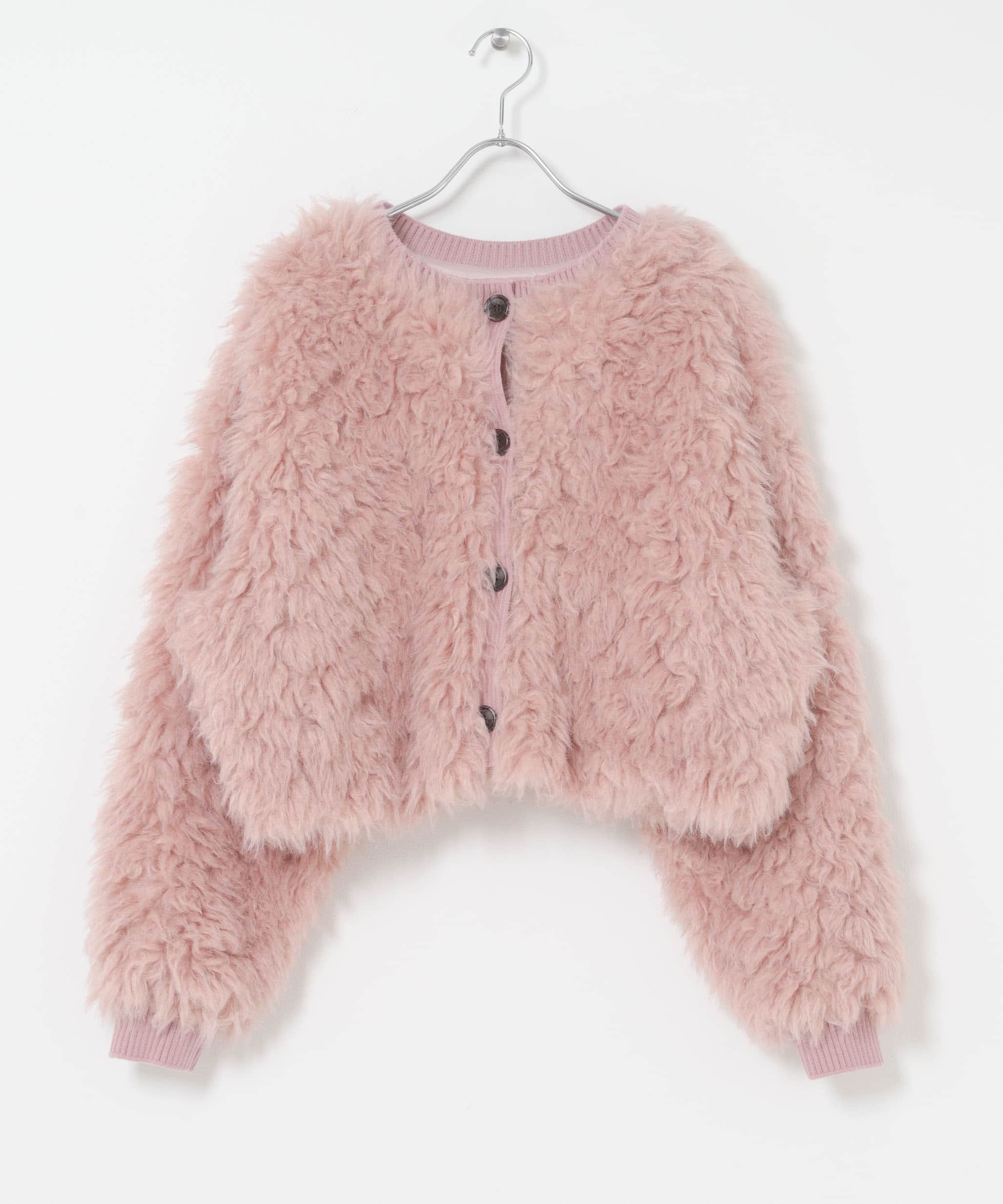 THINK FUR　2Way Fur Knit Tops