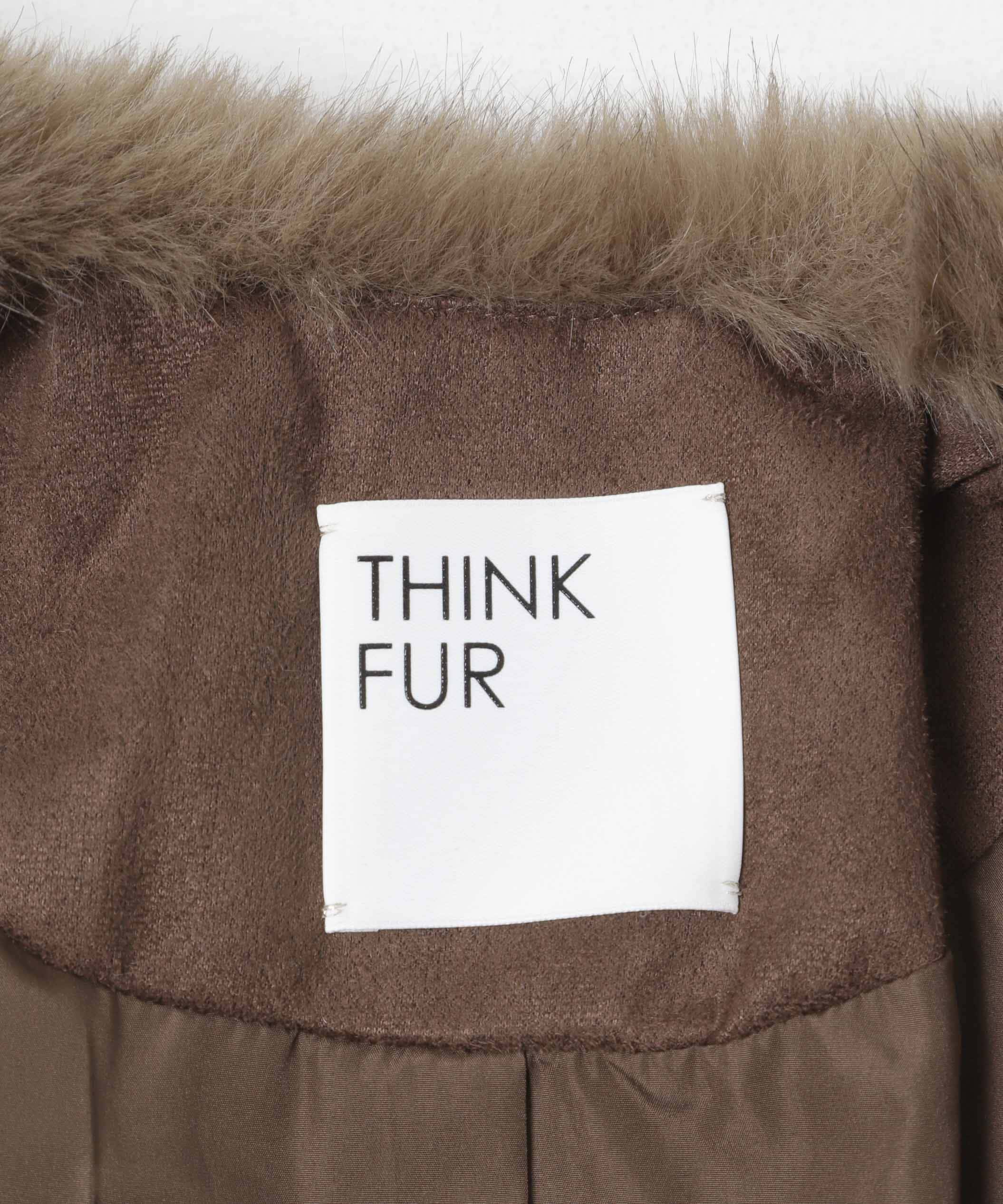 THINK FUR Border Fur Coat(Free Cream): アウター｜URBAN RESEARCH