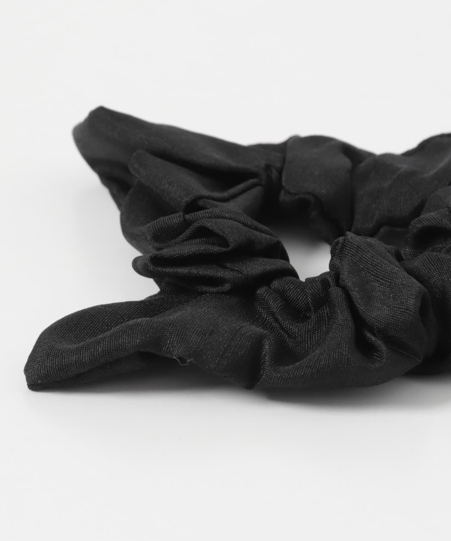 heyep　Silk Square Mini Scrunchie 3P BLACK -