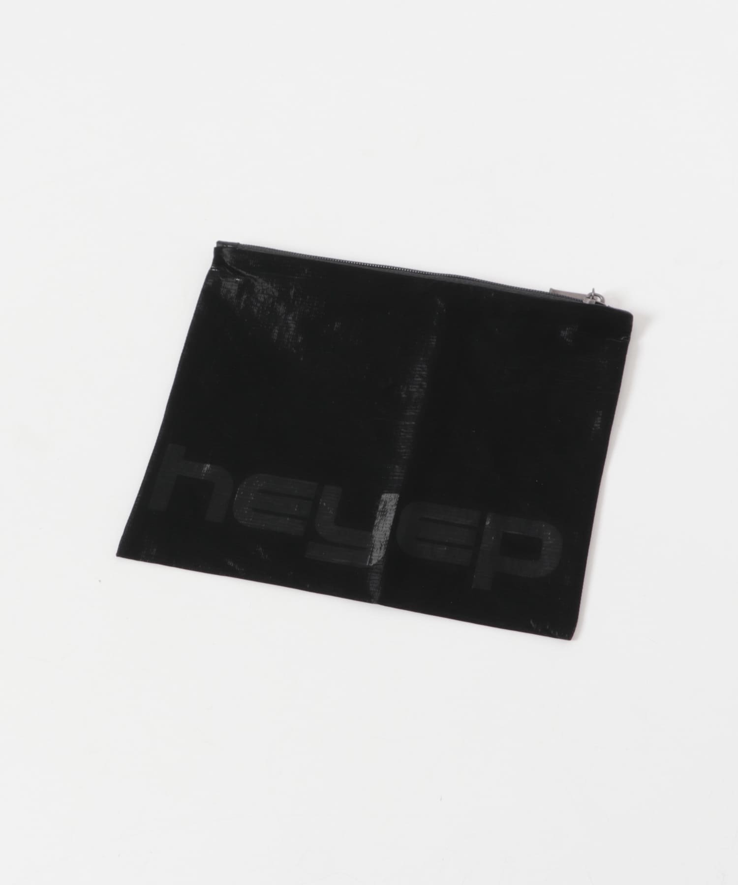 heyep　Silk Square Mini Scrunchie 3P BLACK -