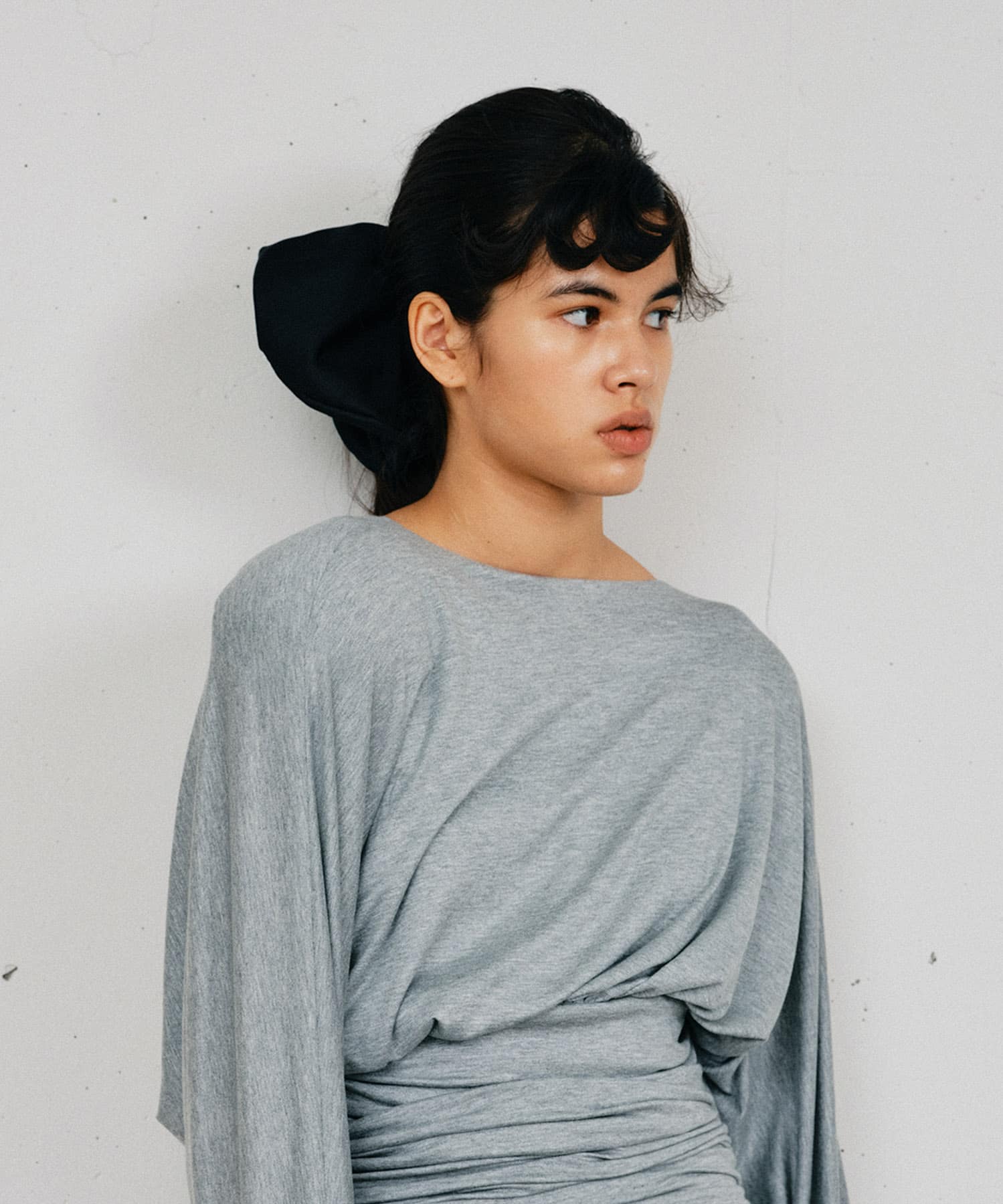 heyep　Silk Heart Scrunchie Large