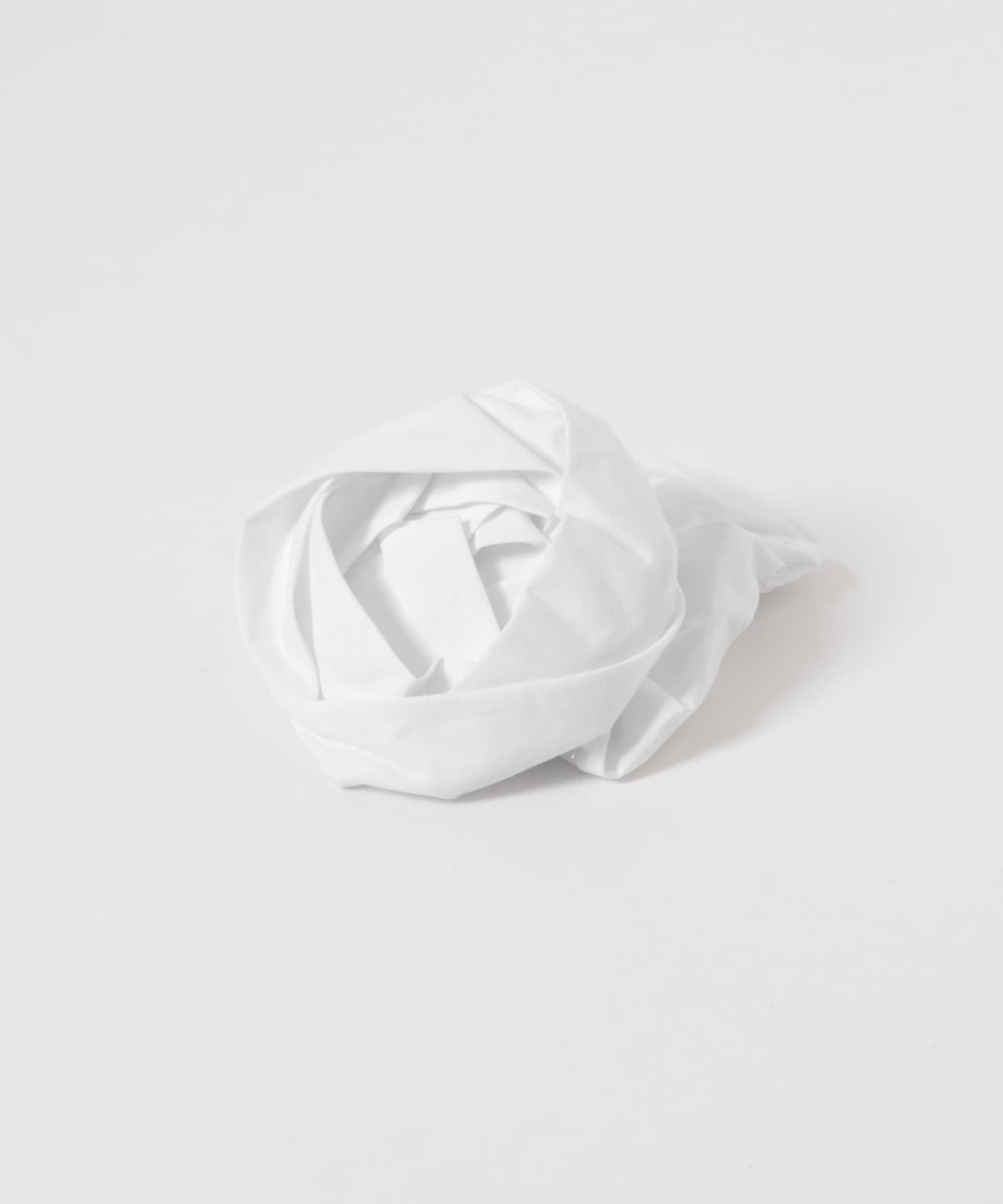 heyep　Cuffed Rose Scrunchie WHITE -