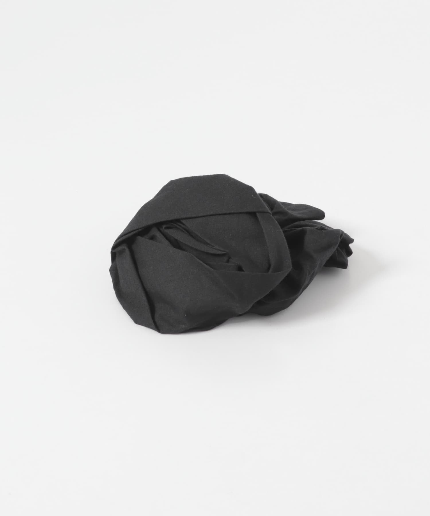 heyep　Cuffed Rose Scrunchie BLACK -