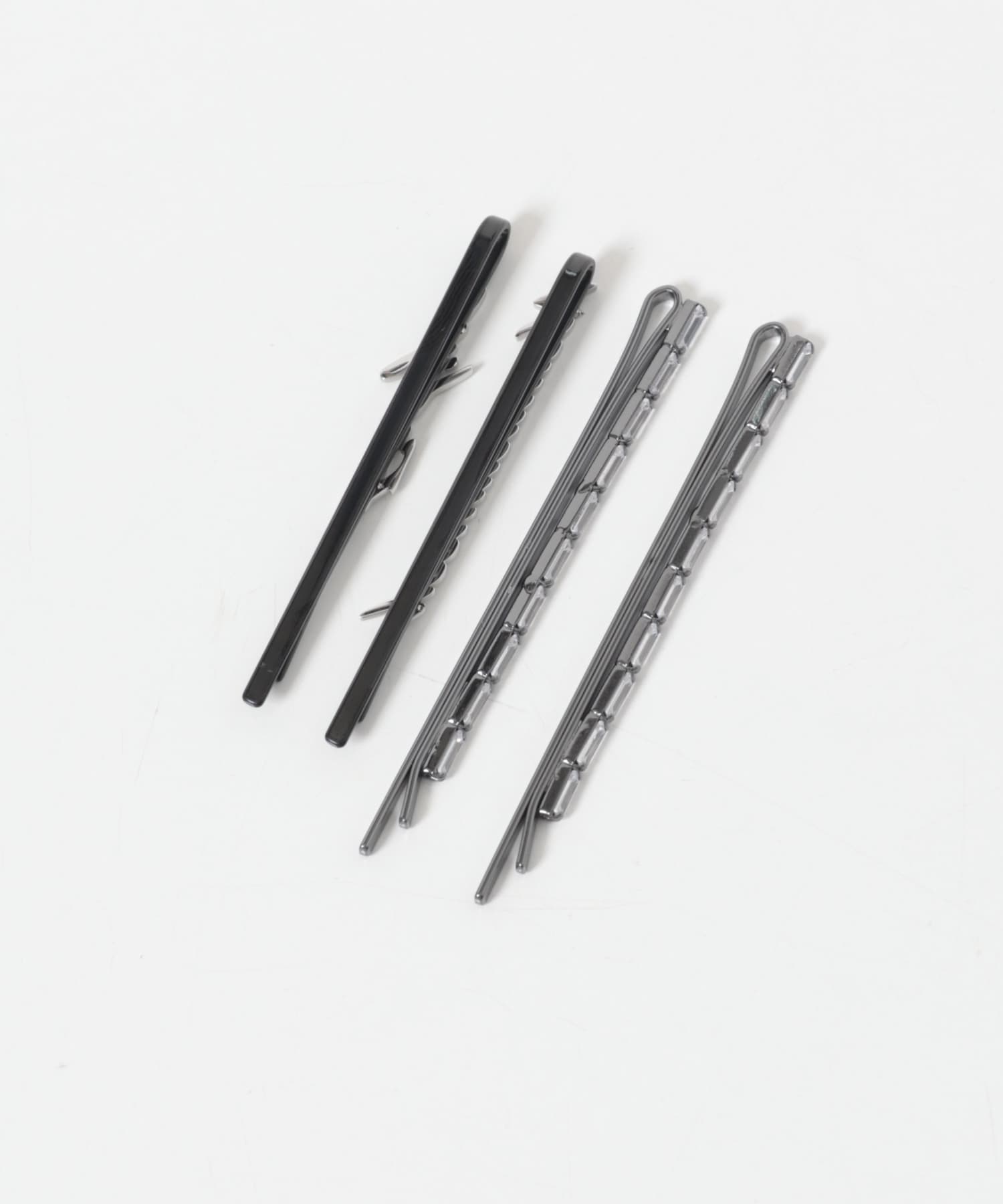 heyep　ChattyRhinestonHairpins4P SILVER -