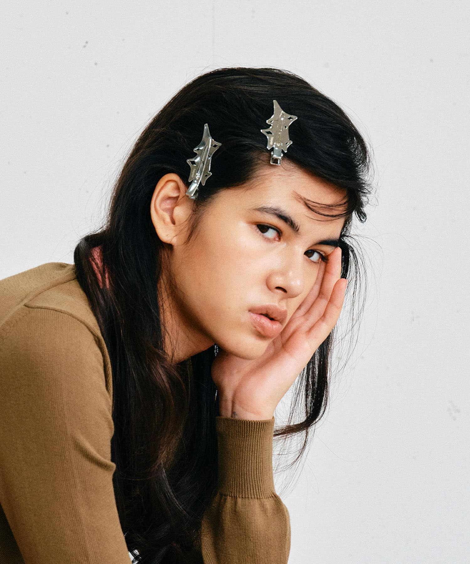 heyep　Melted Metal Flat Clips2P