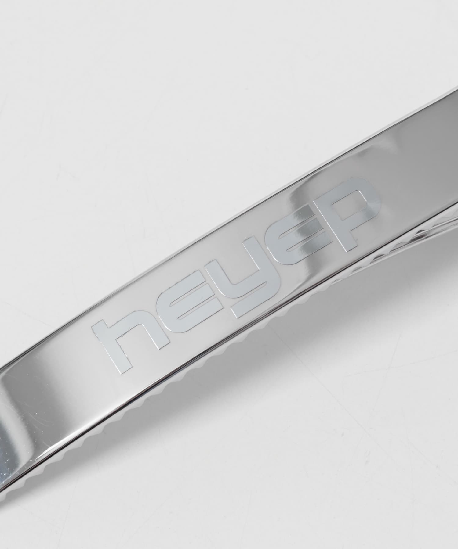 heyep　New Logo Hair Clips-Large SILVER -