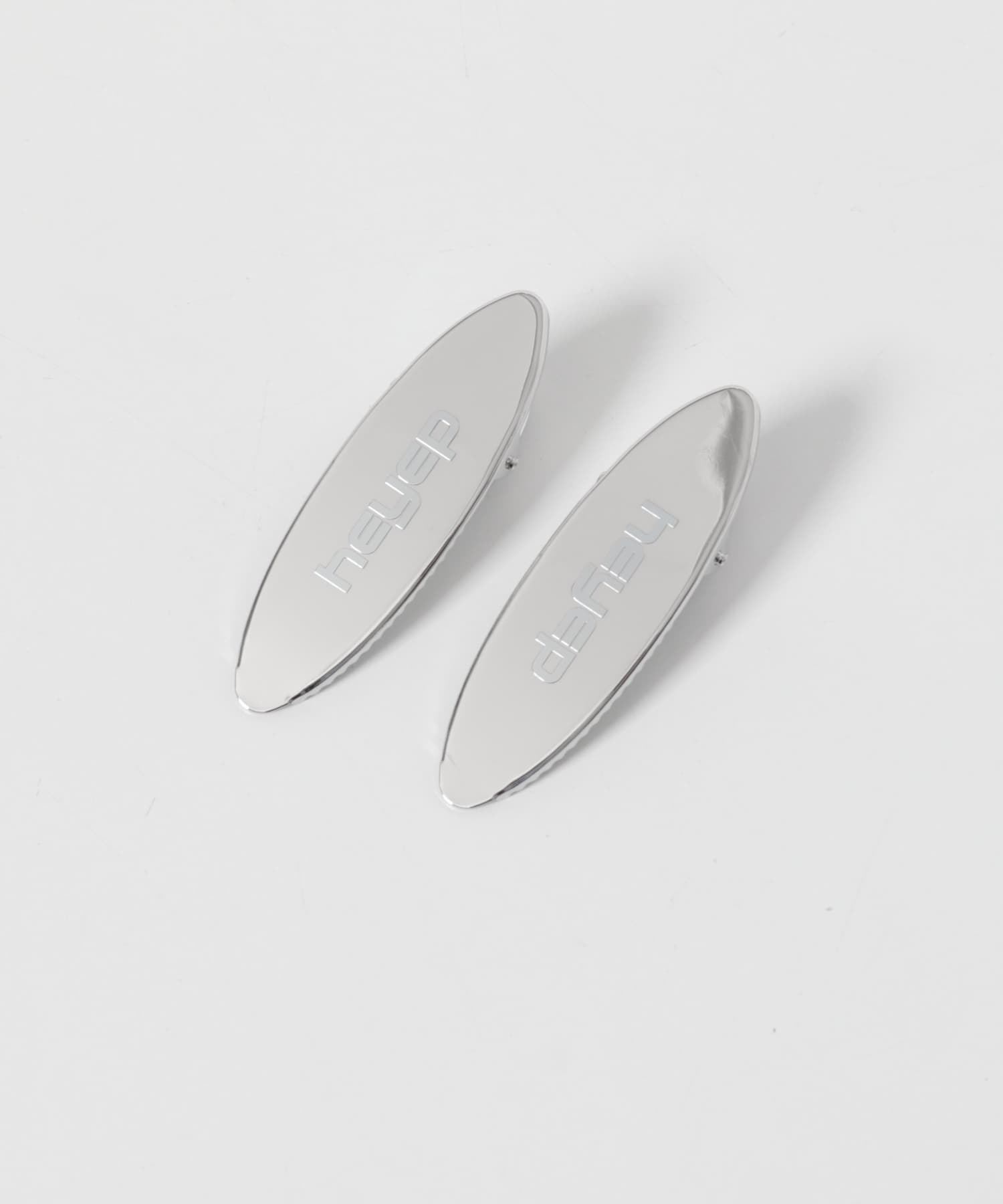 heyep　Oval Metal Flat Clips 2P SILVER -