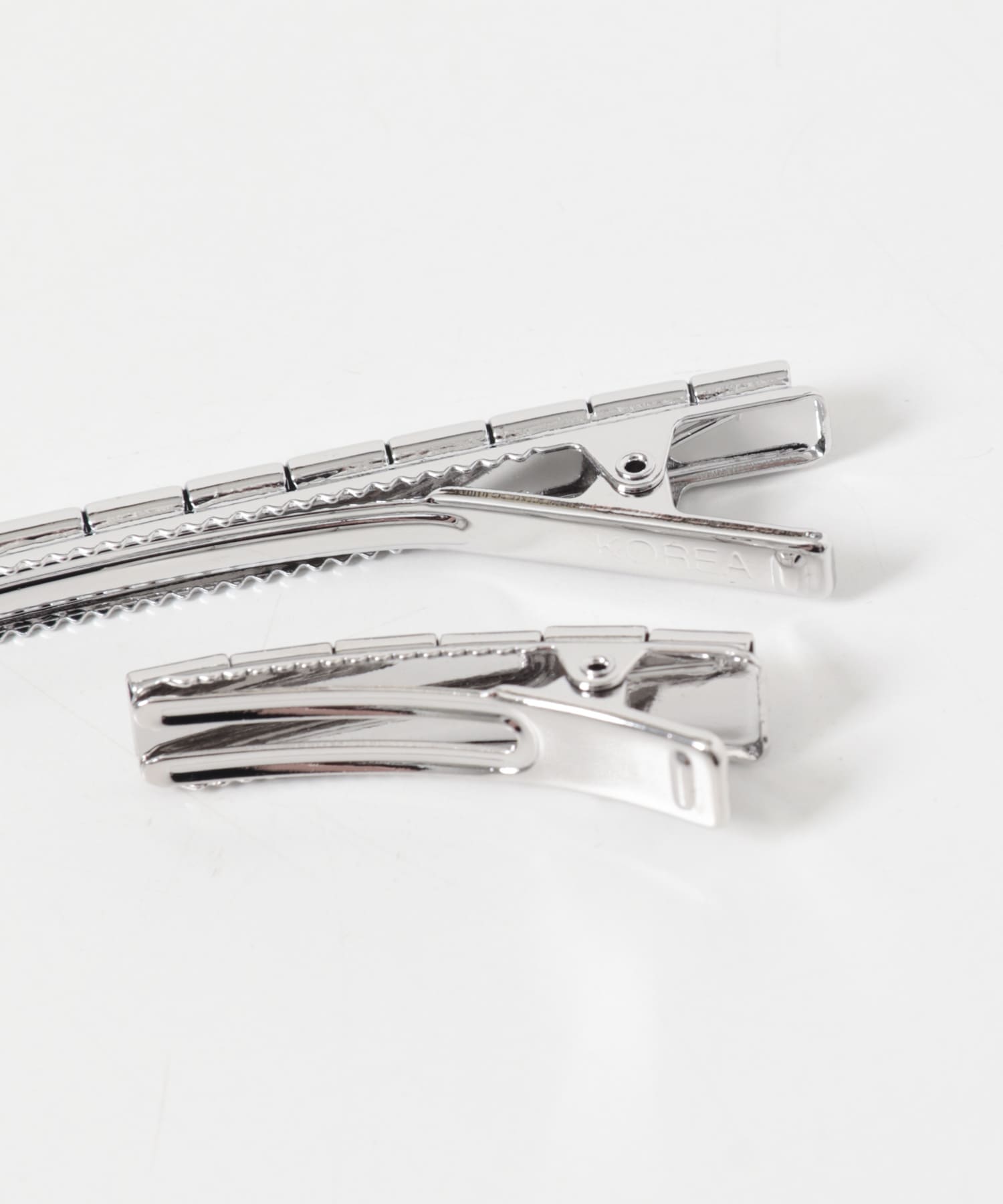 heyep　Stud Hair Clips 4Piece Set SILVER -