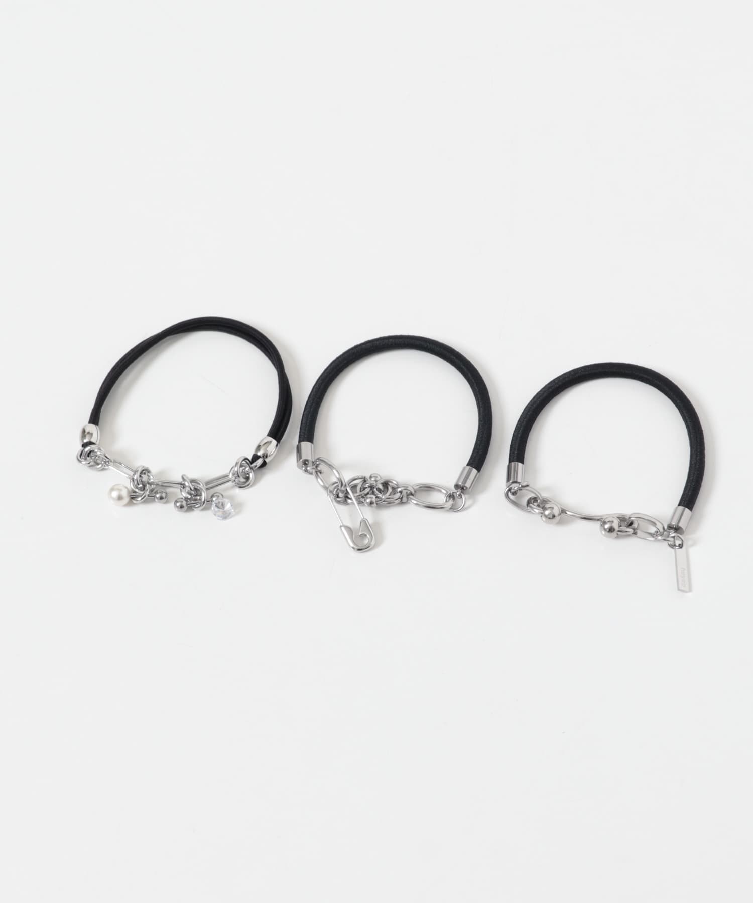 heyep Charms Hair Ties 3Piece Set(- SILVER): アクセサリー｜URBAN