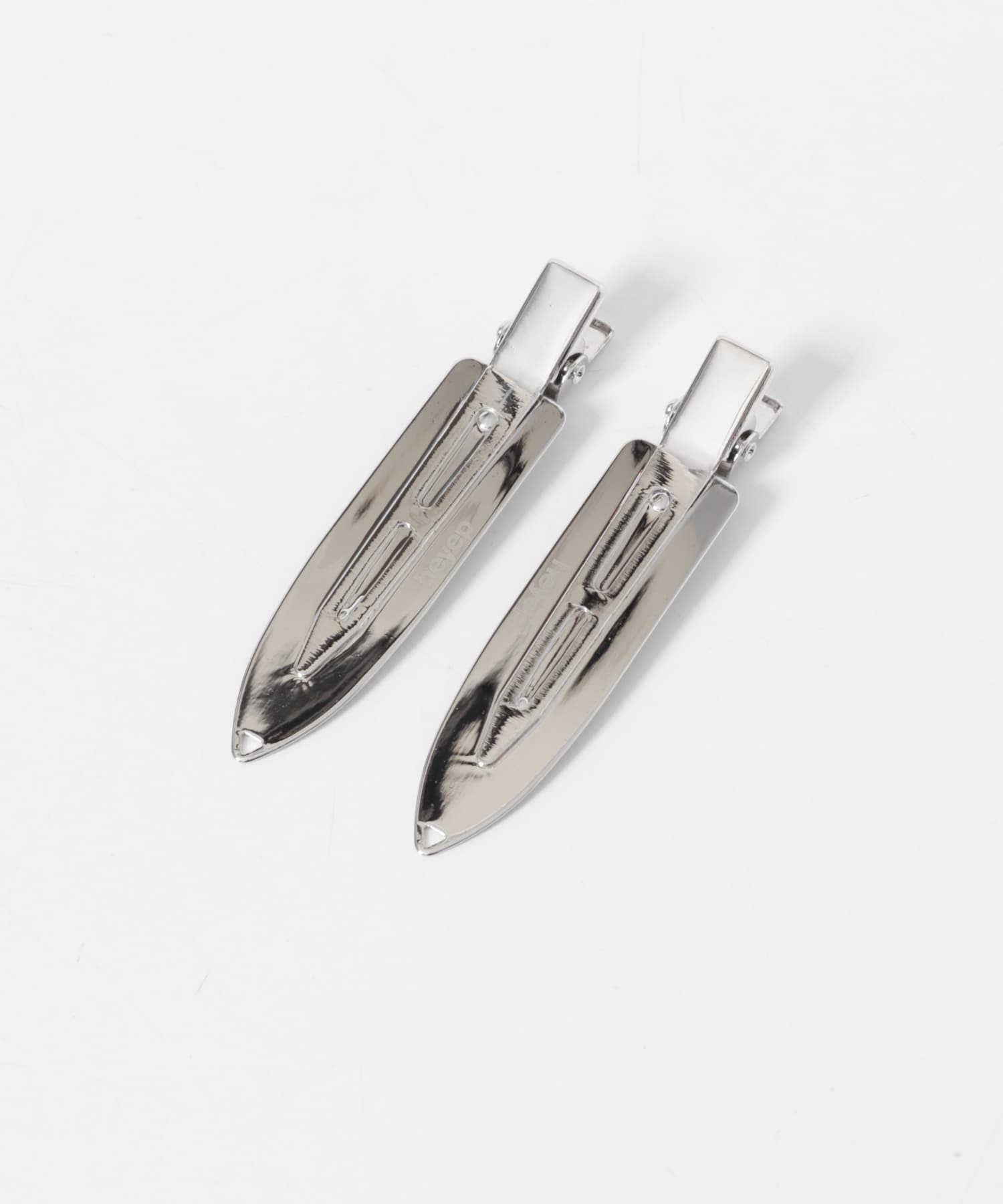 heyep Flat Hair Clips 2Piece Set(- SILVER): アクセサリー｜URBAN