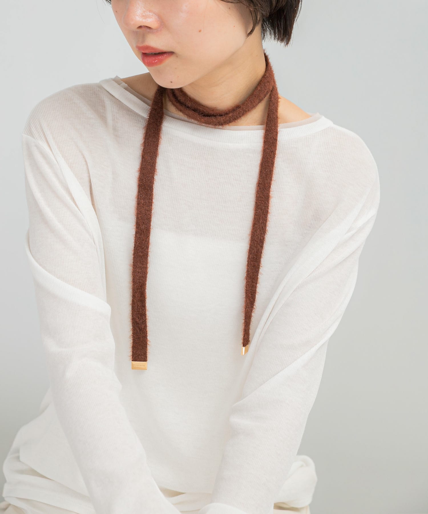CHIGNON　フラフィーワイドチョーカー
