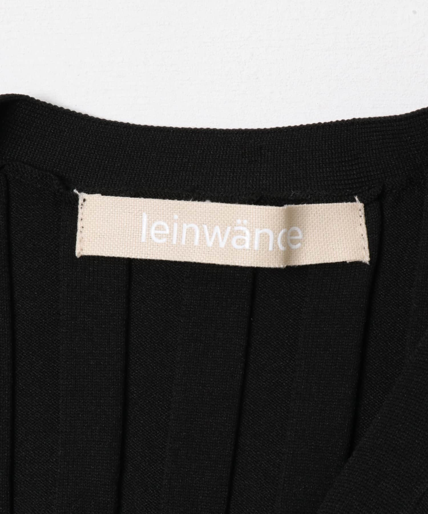 leinwande　Grid Rib Cardigan Black FREE